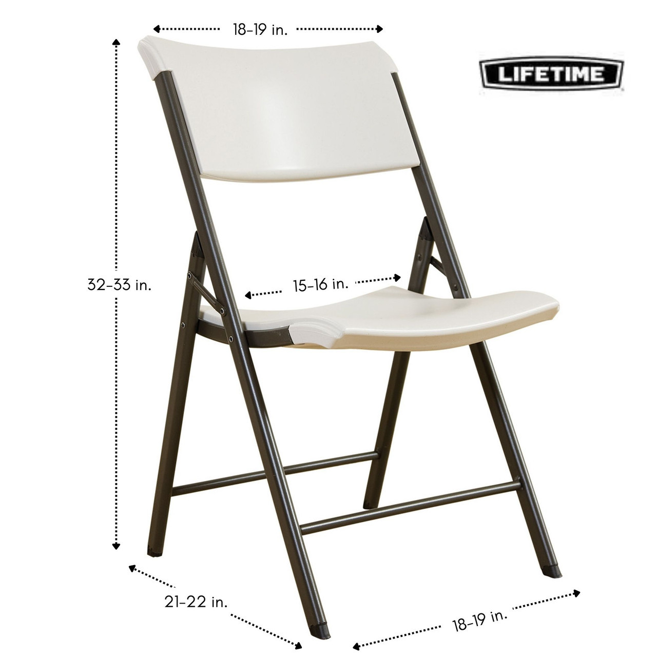 lifetime folding chair specs