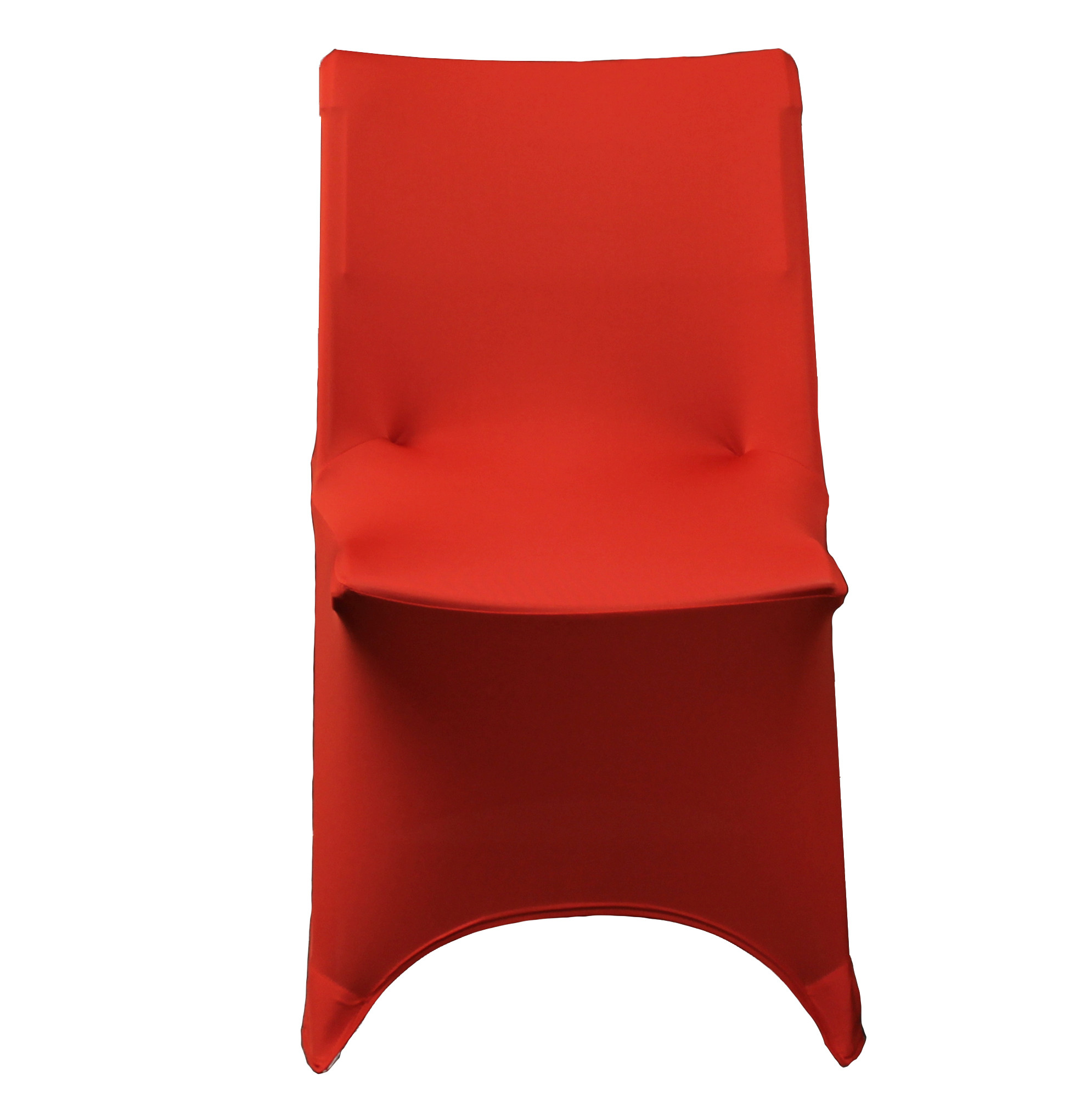 Stretch Spandex Lifetime Folding Chair Cover Red front