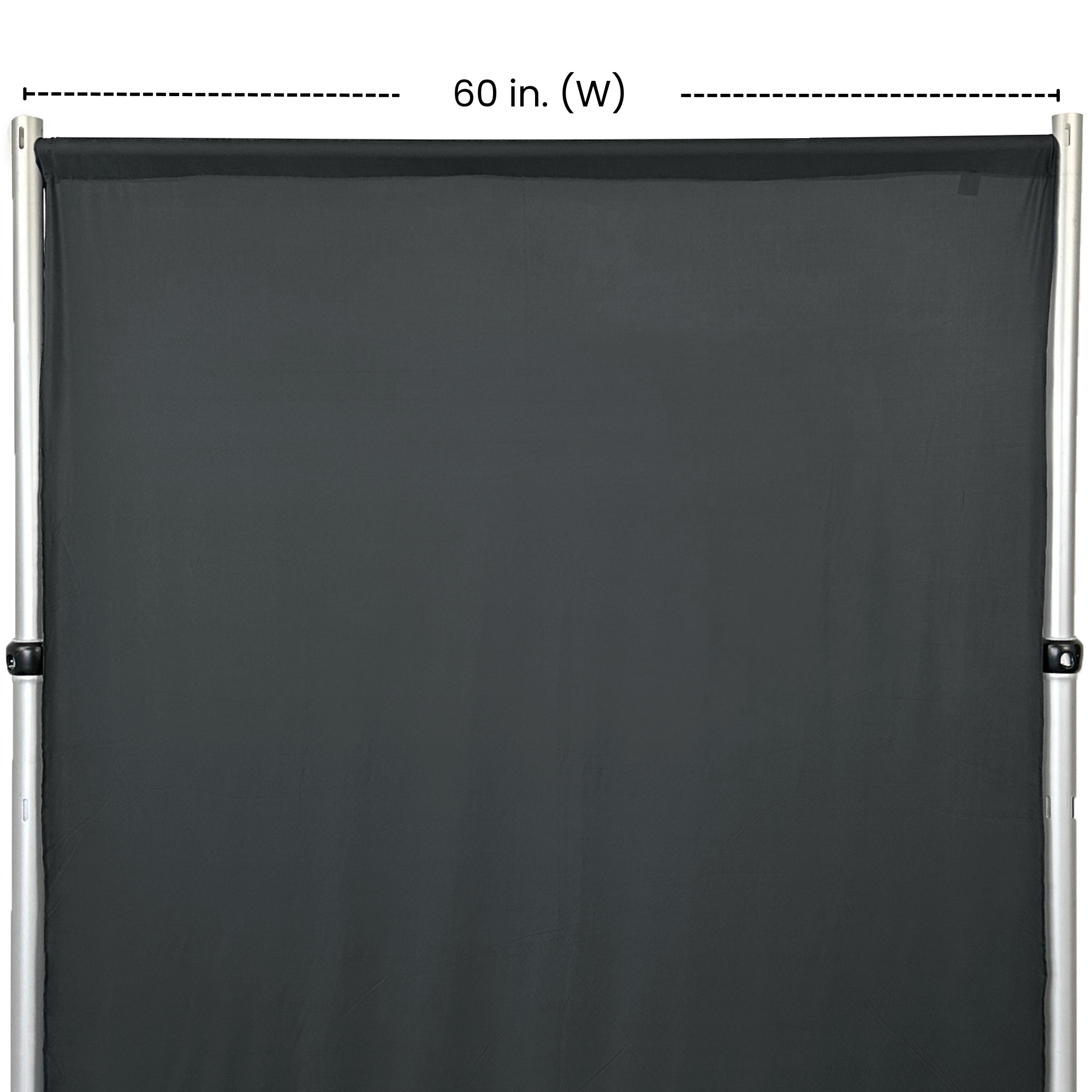 Stretch Spandex 10ft x 60" Drape/Backdrop Black width