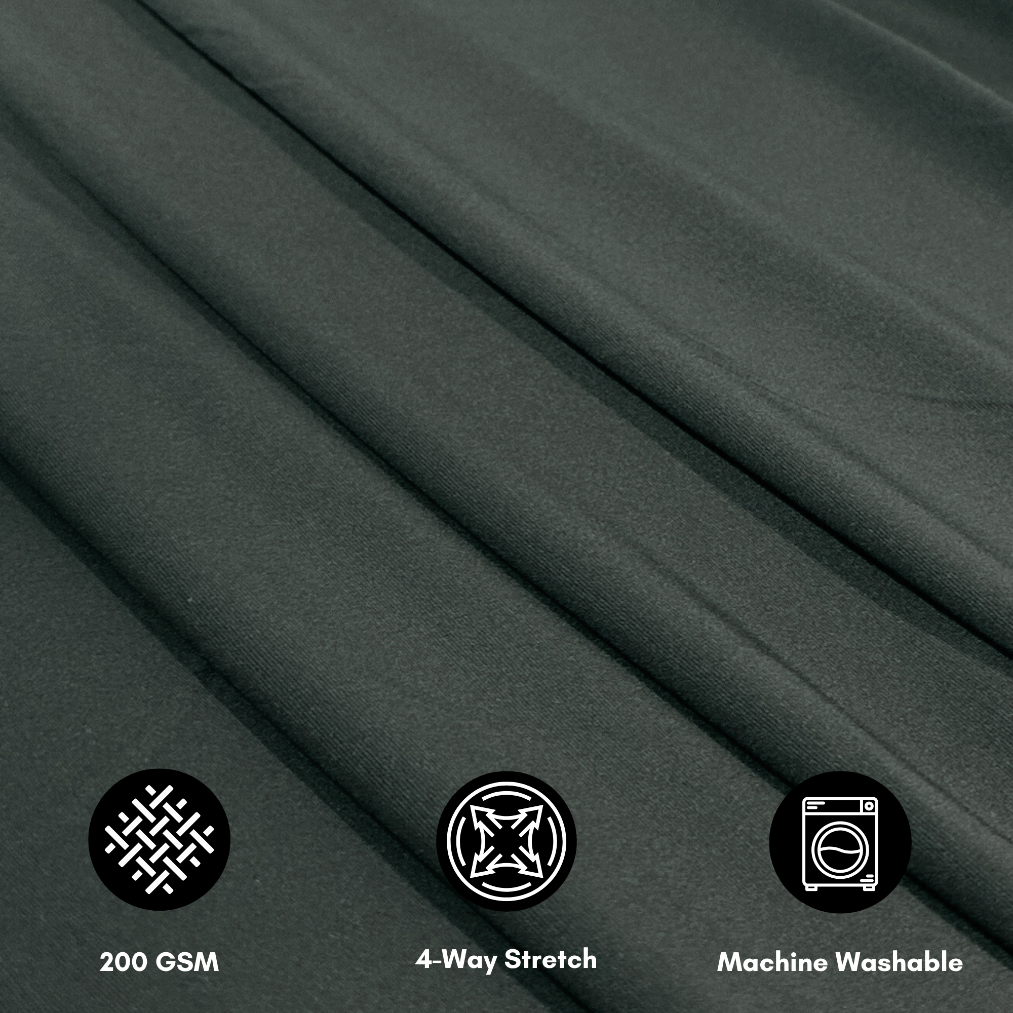 Stretch Spandex 8ft x 60" Drape/Backdrop Black features