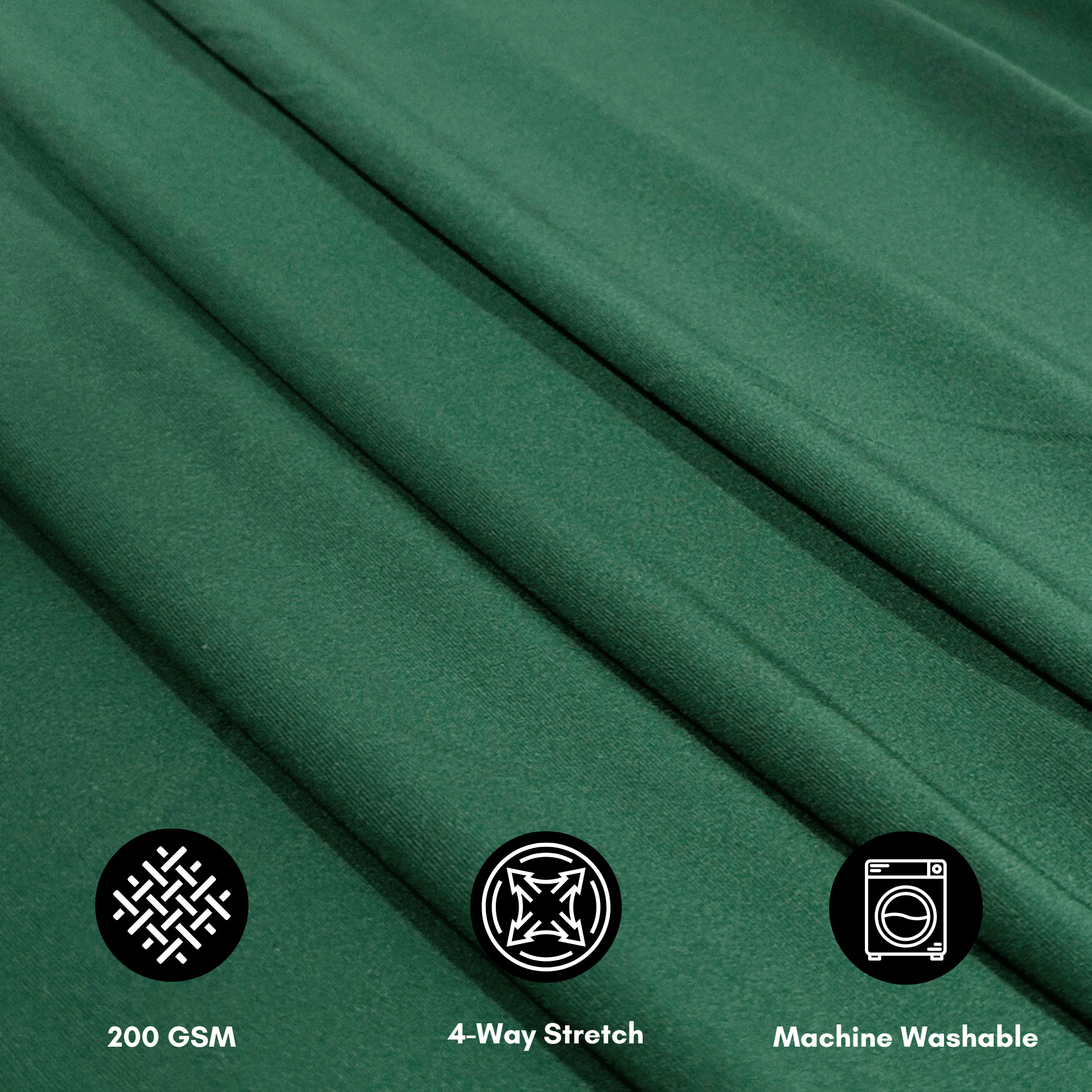 Stretch Spandex 8ft x 60" Drape/Backdrop Hunter Green features