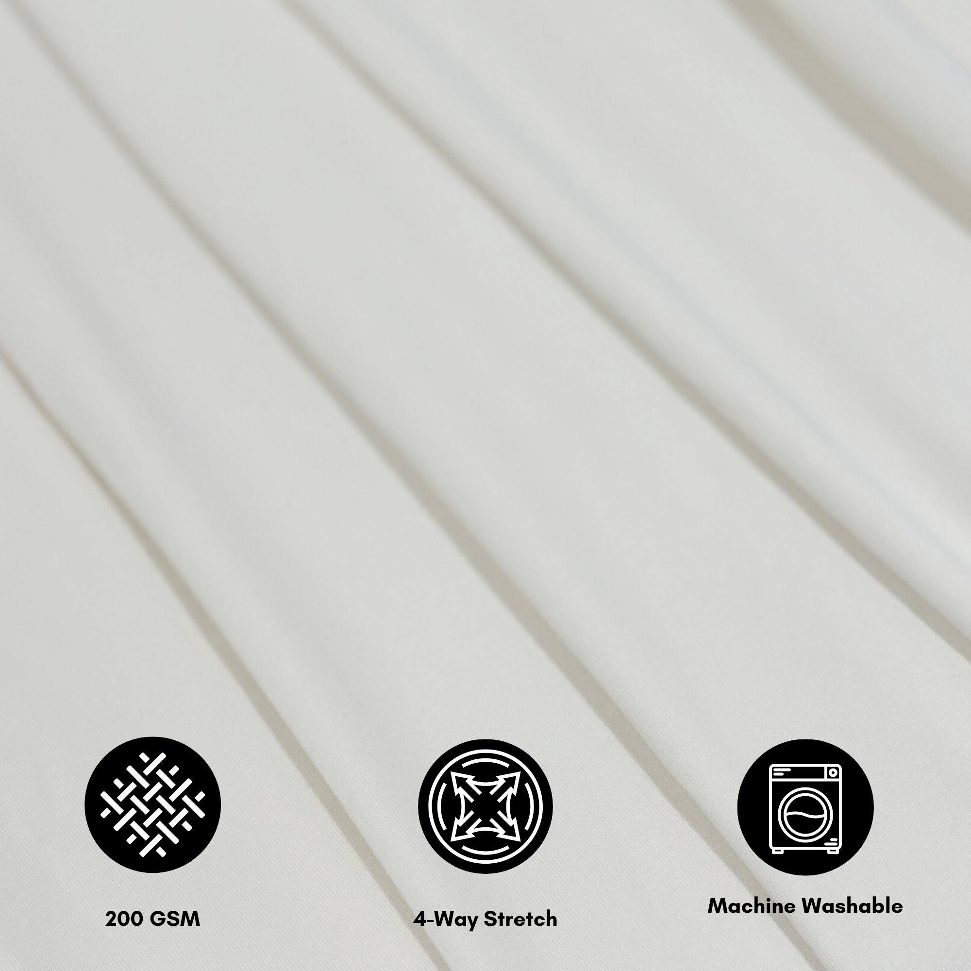 Stretch Spandex 8ft x 60" Drape/Backdrop White features