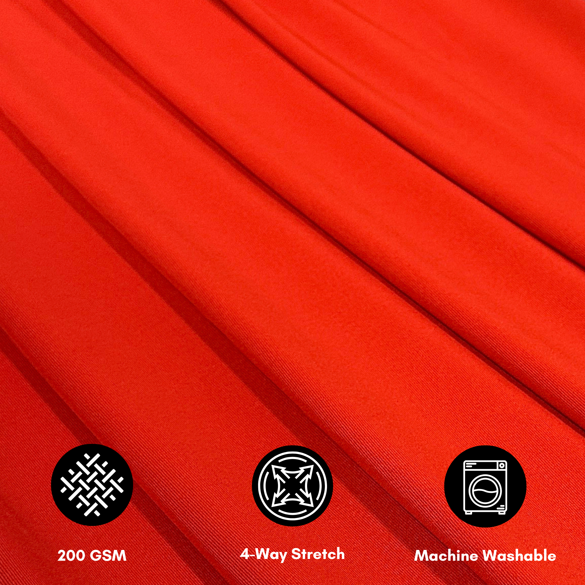 Stretch Spandex 12ft x 60" Drape/Backdrop Red features