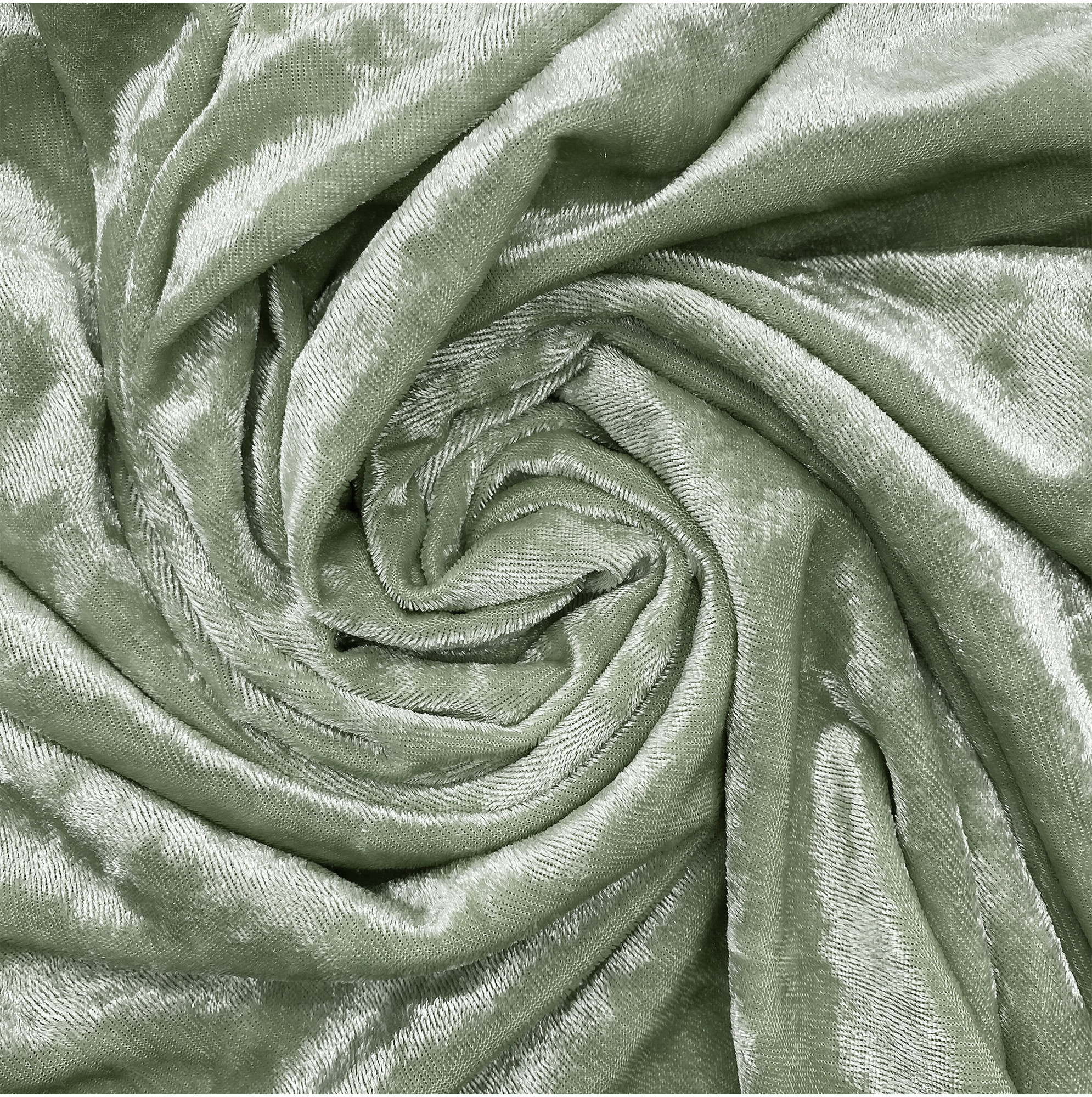 90 x 132 Inch Rectangular Crushed Velvet Tablecloth Sage swatch