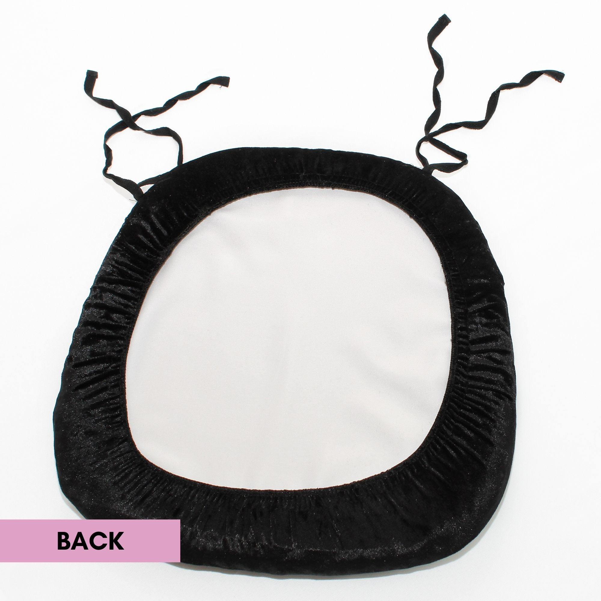 Velvet Spandex Chiavari Pad Cover Back