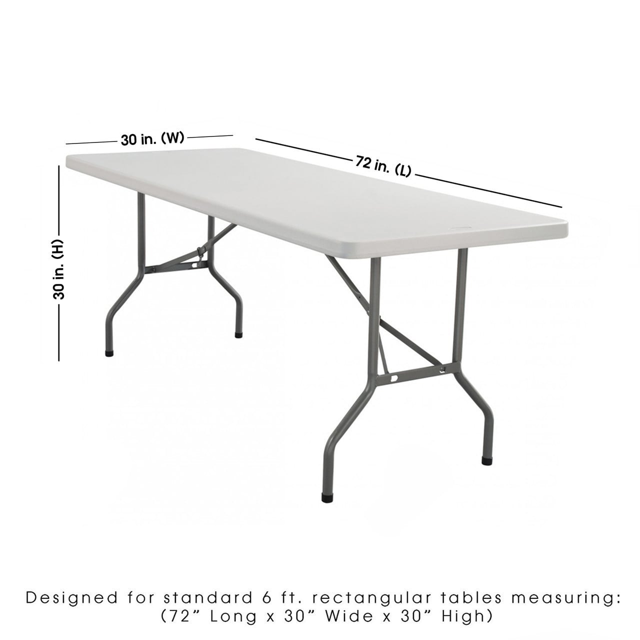 6 ft. table