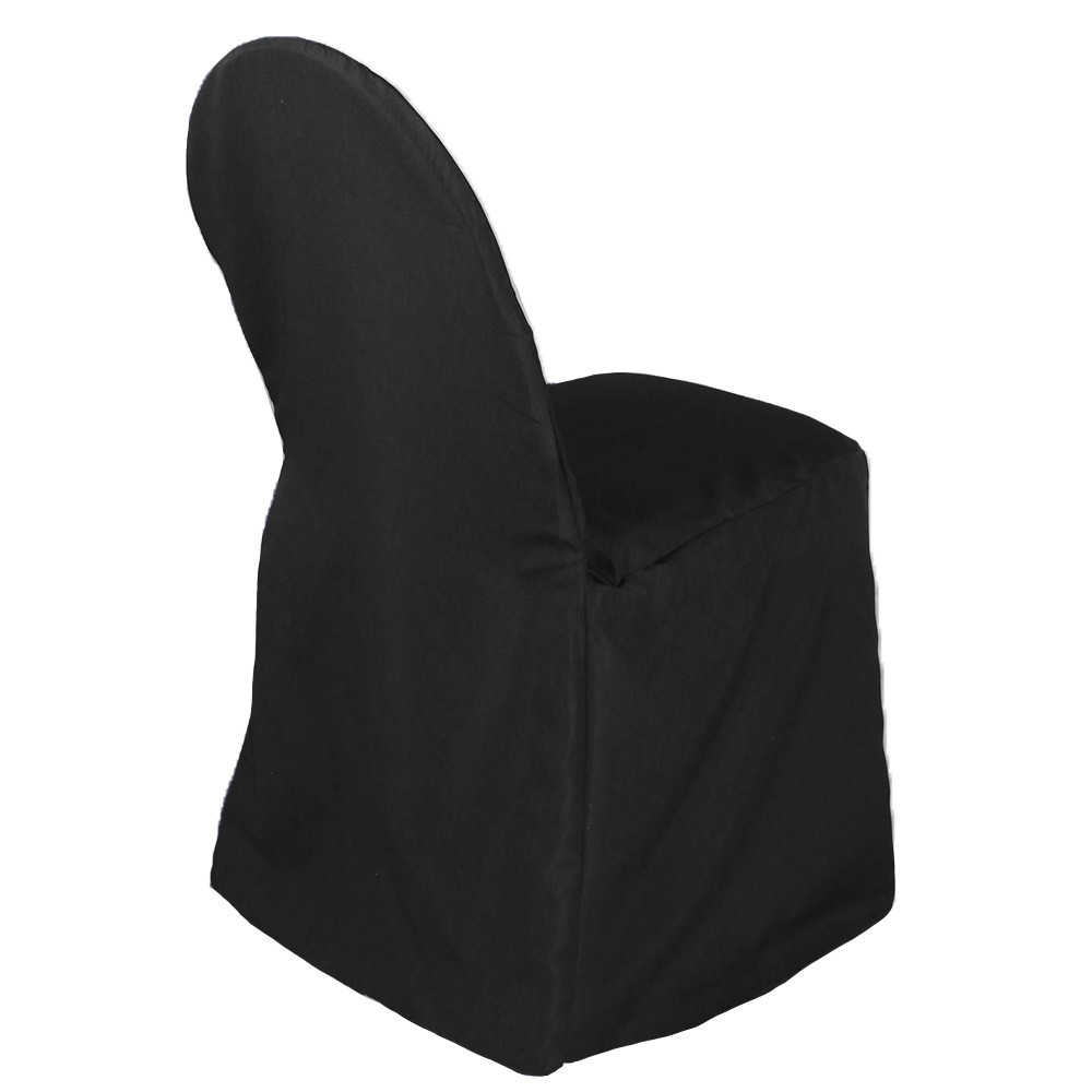 Polyester Banquet Chair Covers Black for weddings