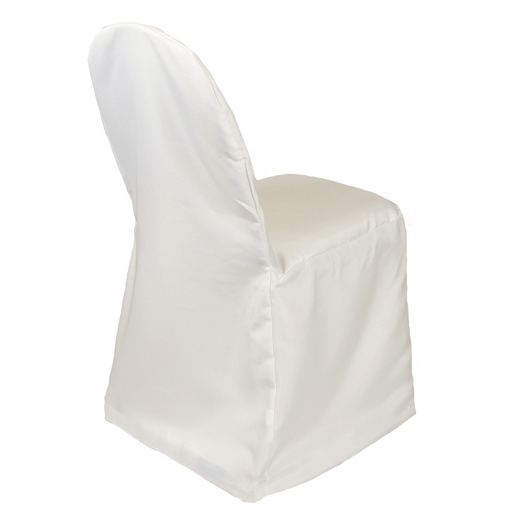 Polyester Banquet Chair Covers Ivory for weddings