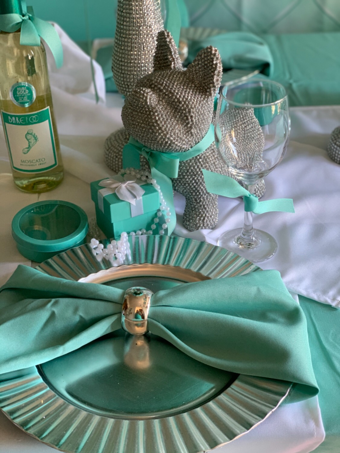 Tiffany blue napkins
