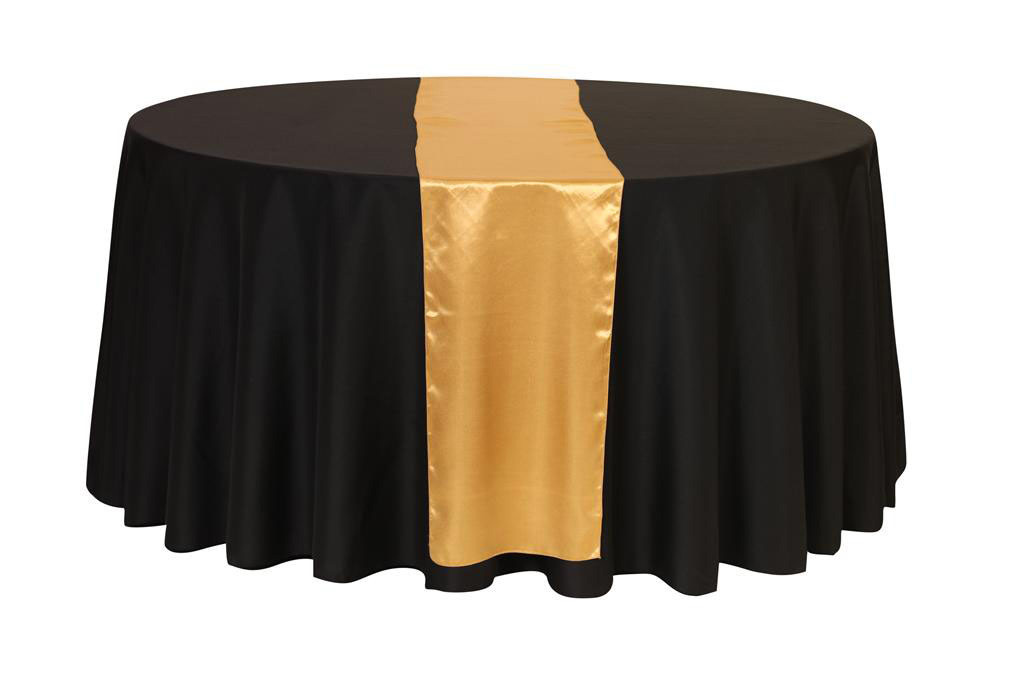 Satin Table Runner Gold