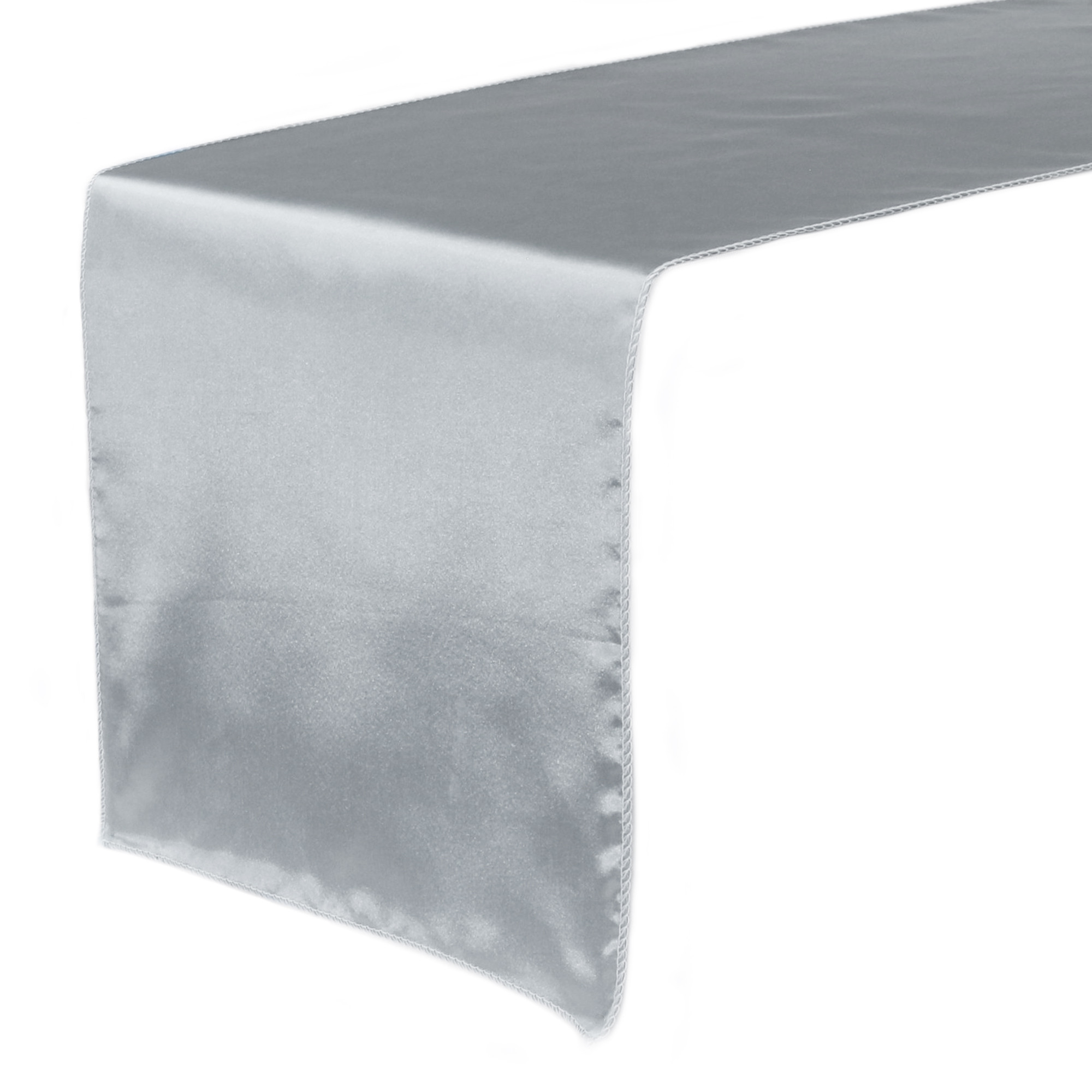 14 x 108 inch Satin Table Runners Silver