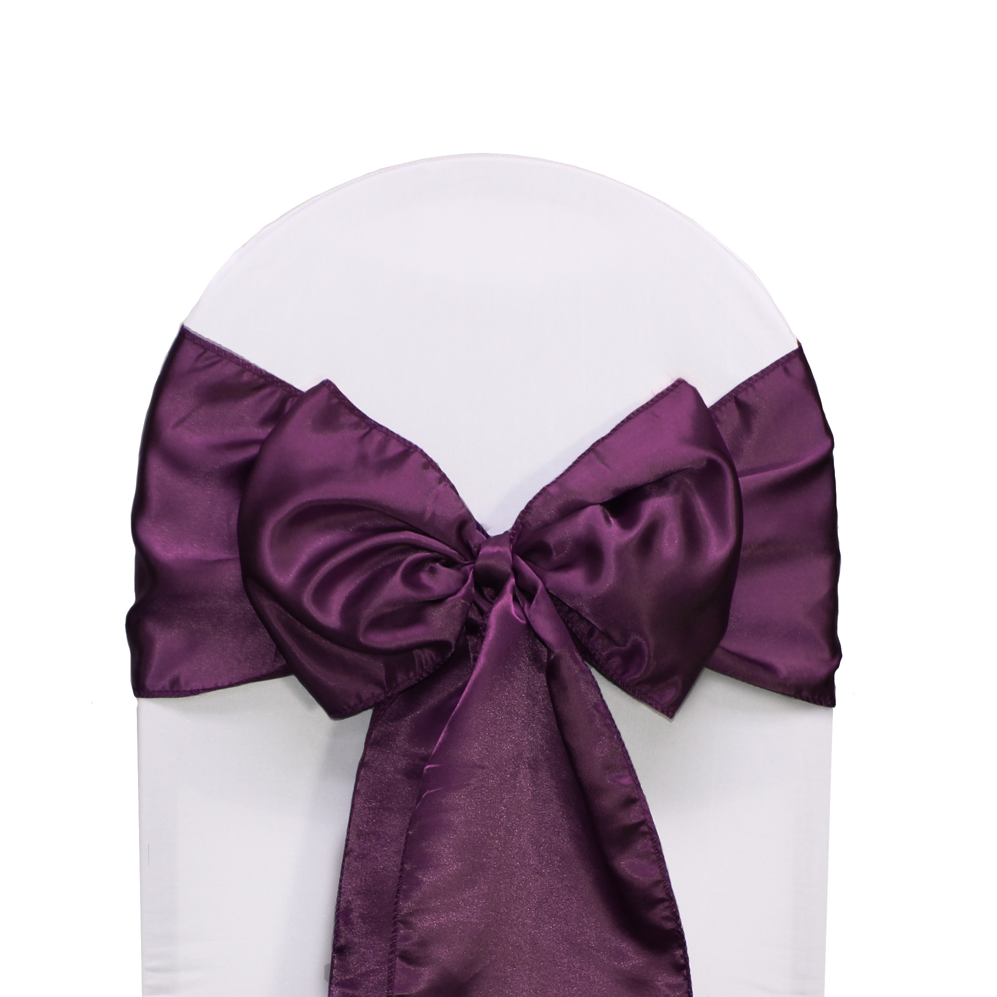 Satin Sashes Eggplant