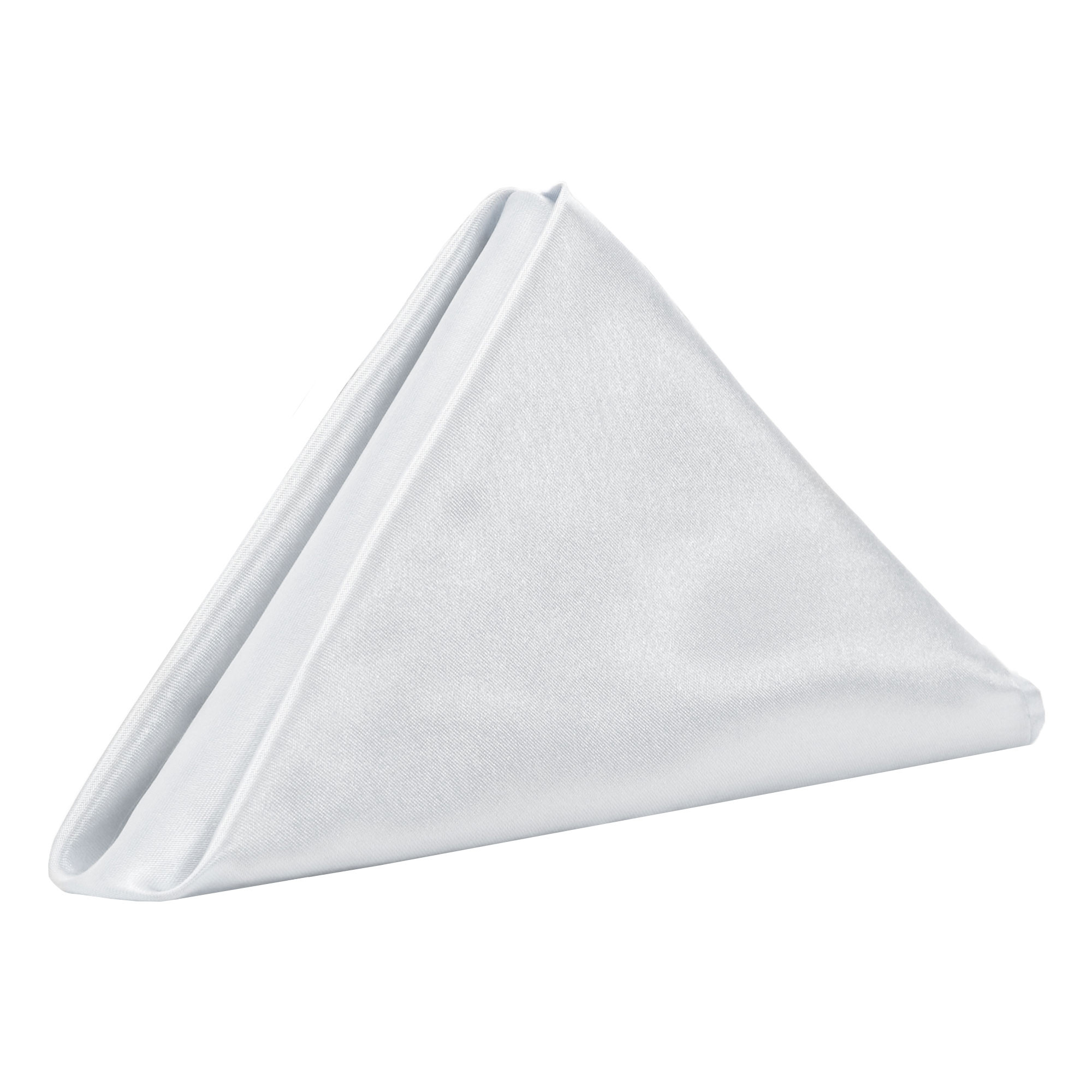 20 inch Satin Cloth Napkins White