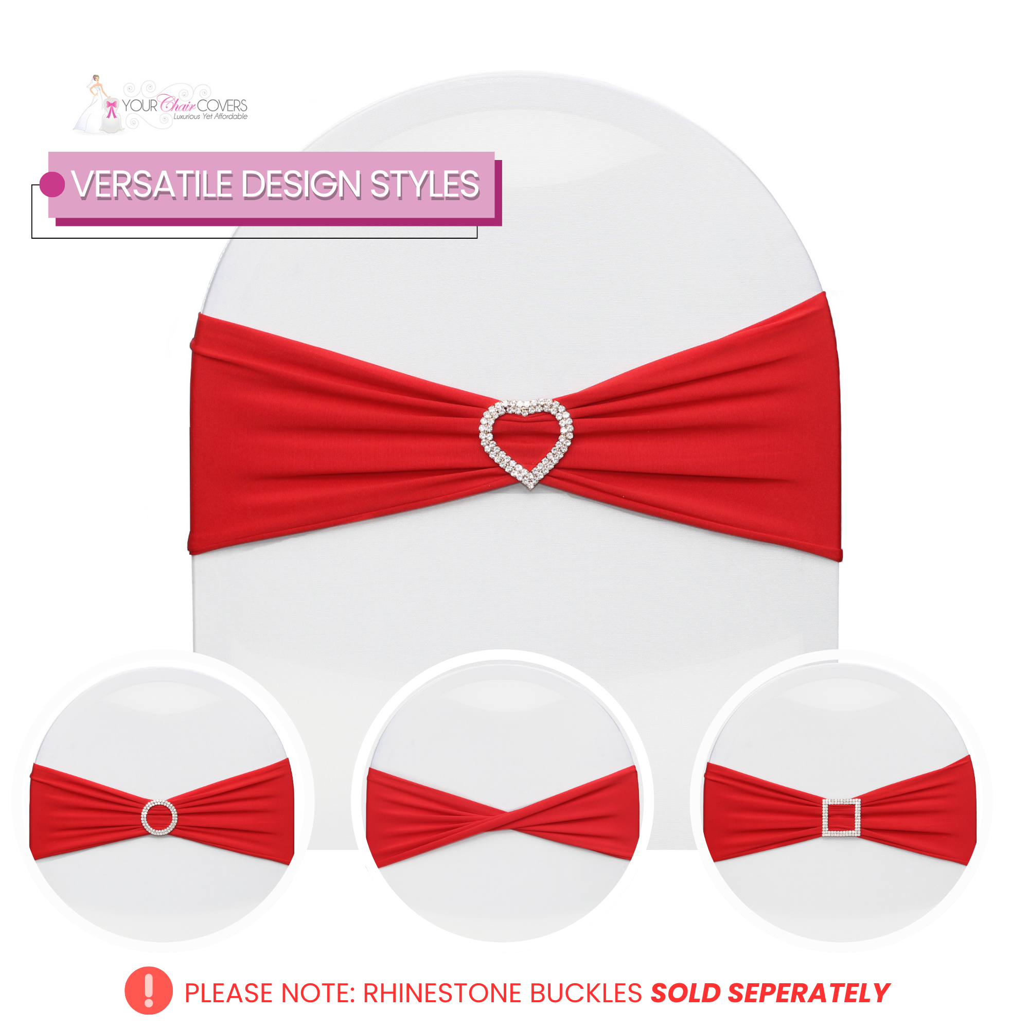 red spandex band designs