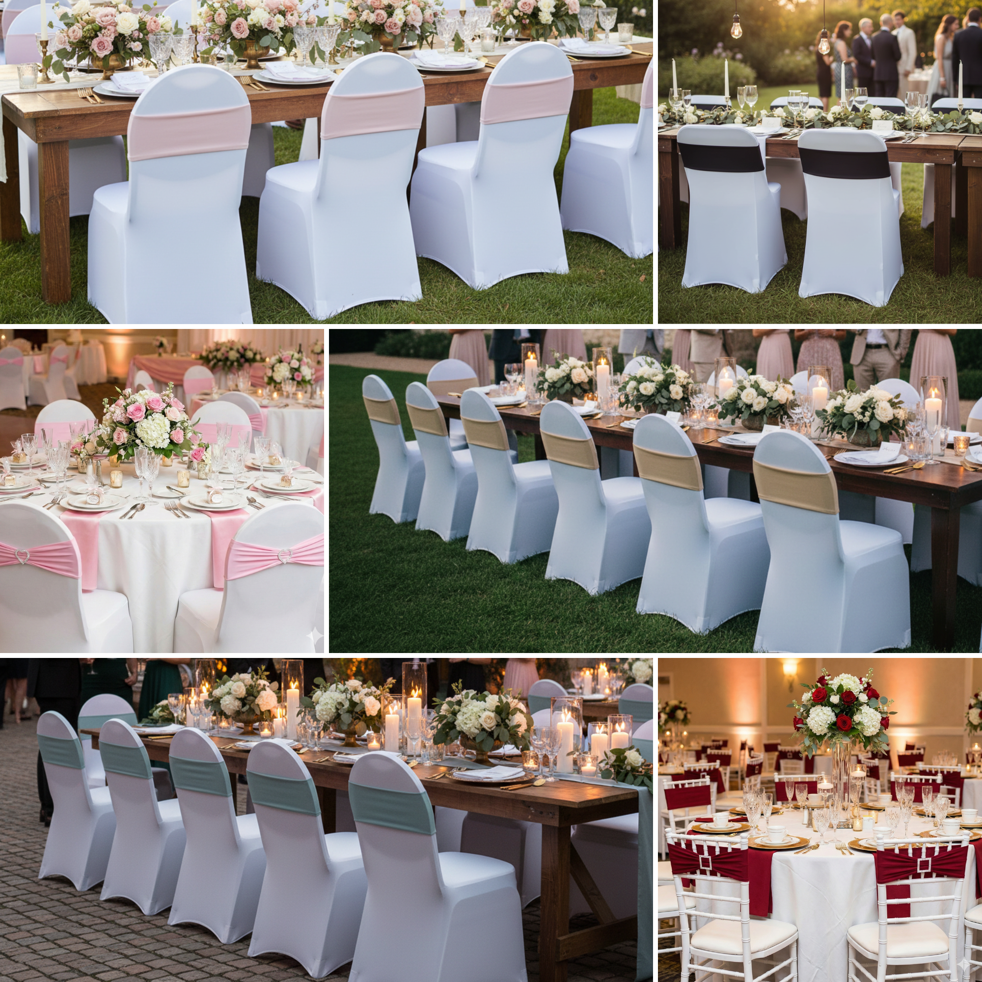 Stretch Spandex Chair Bands Lifestyle