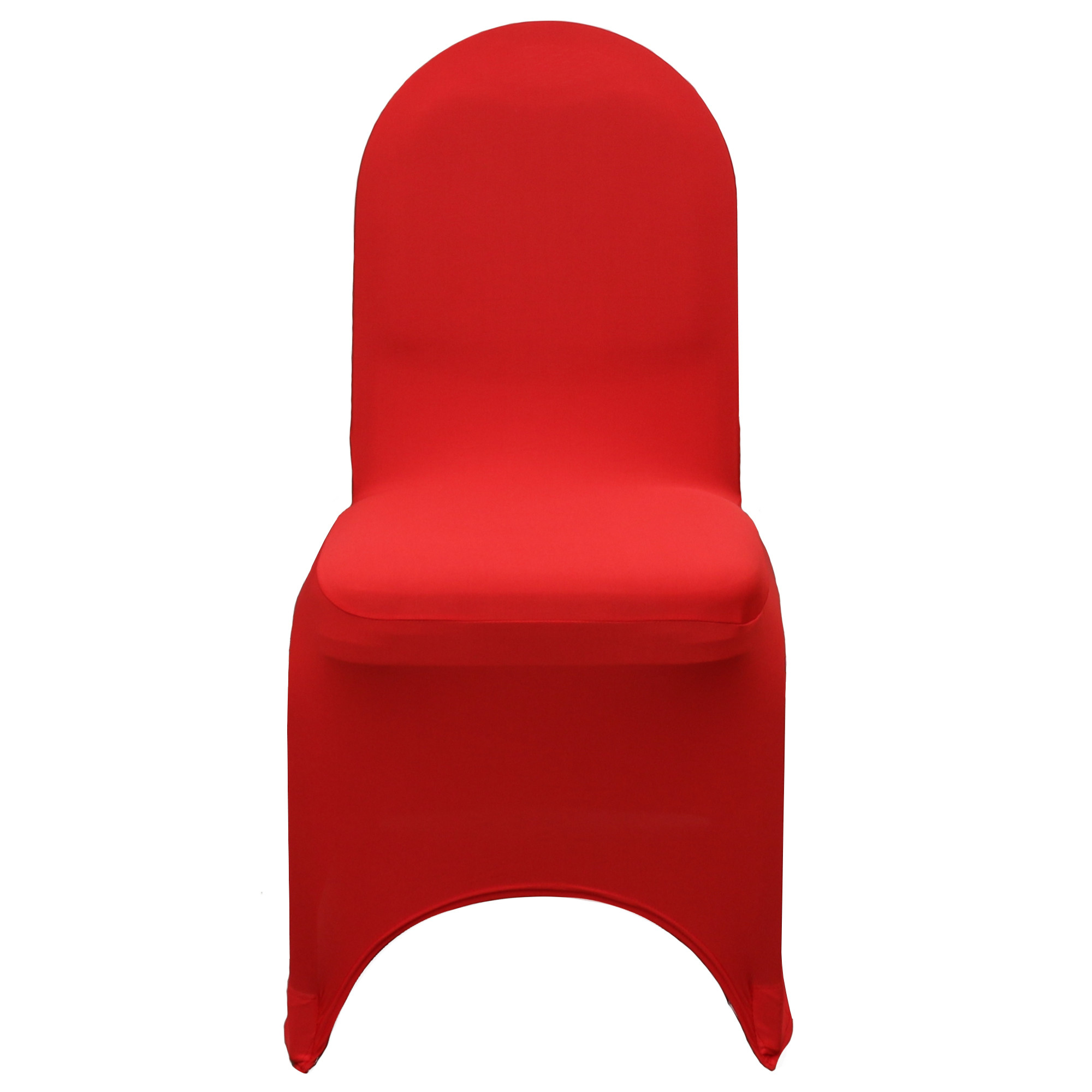 Spandex Banquet Chair Covers Red front