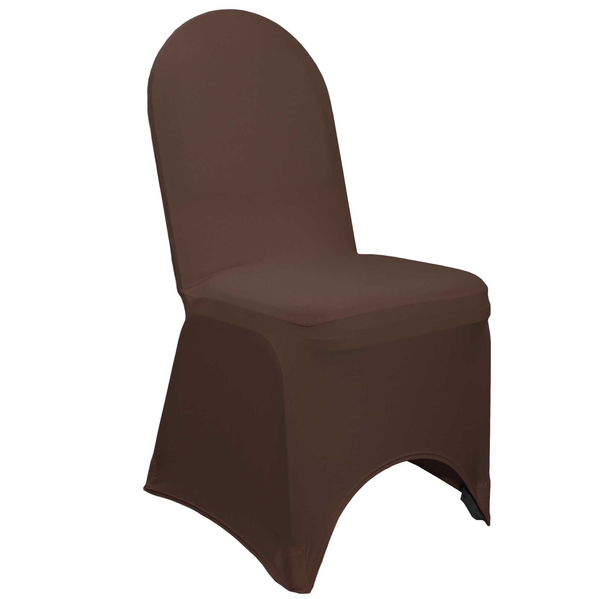 Stretch Spandex Banquet Chair Covers Chocolate Brown For Wholesale