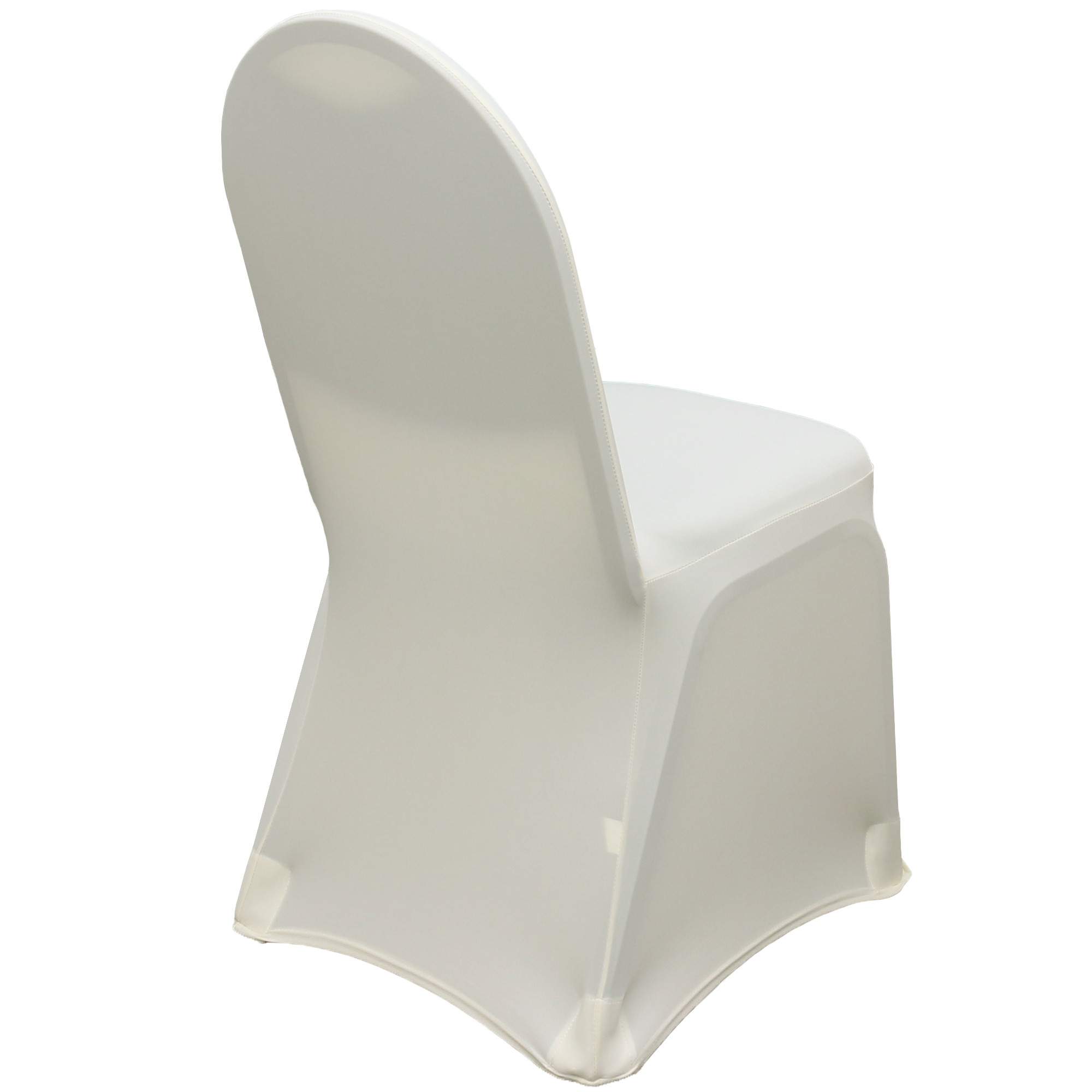 Stretch Spandex Banquet Chair Cover Ivory For Weddings side