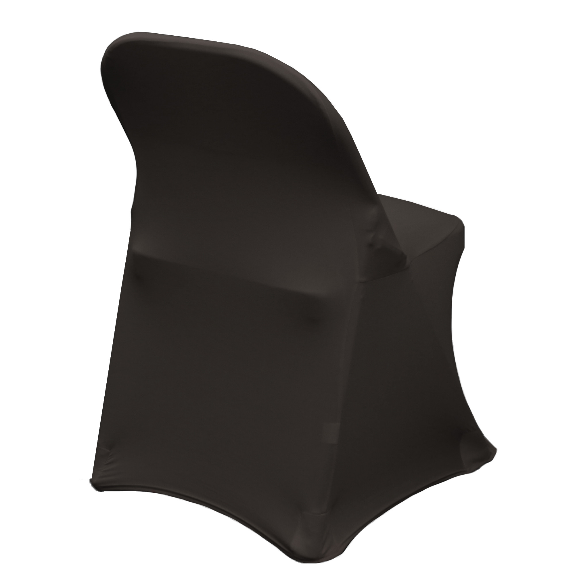 Stretch Spandex Folding Chair Cover Black back