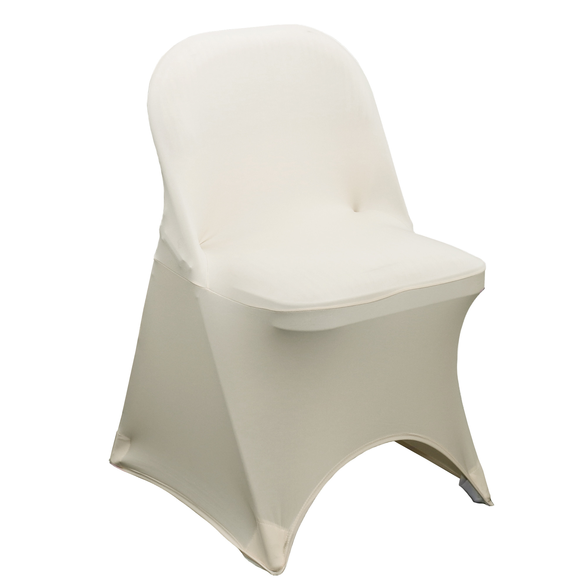 Stretch Spandex Folding Chair Cover Ivory