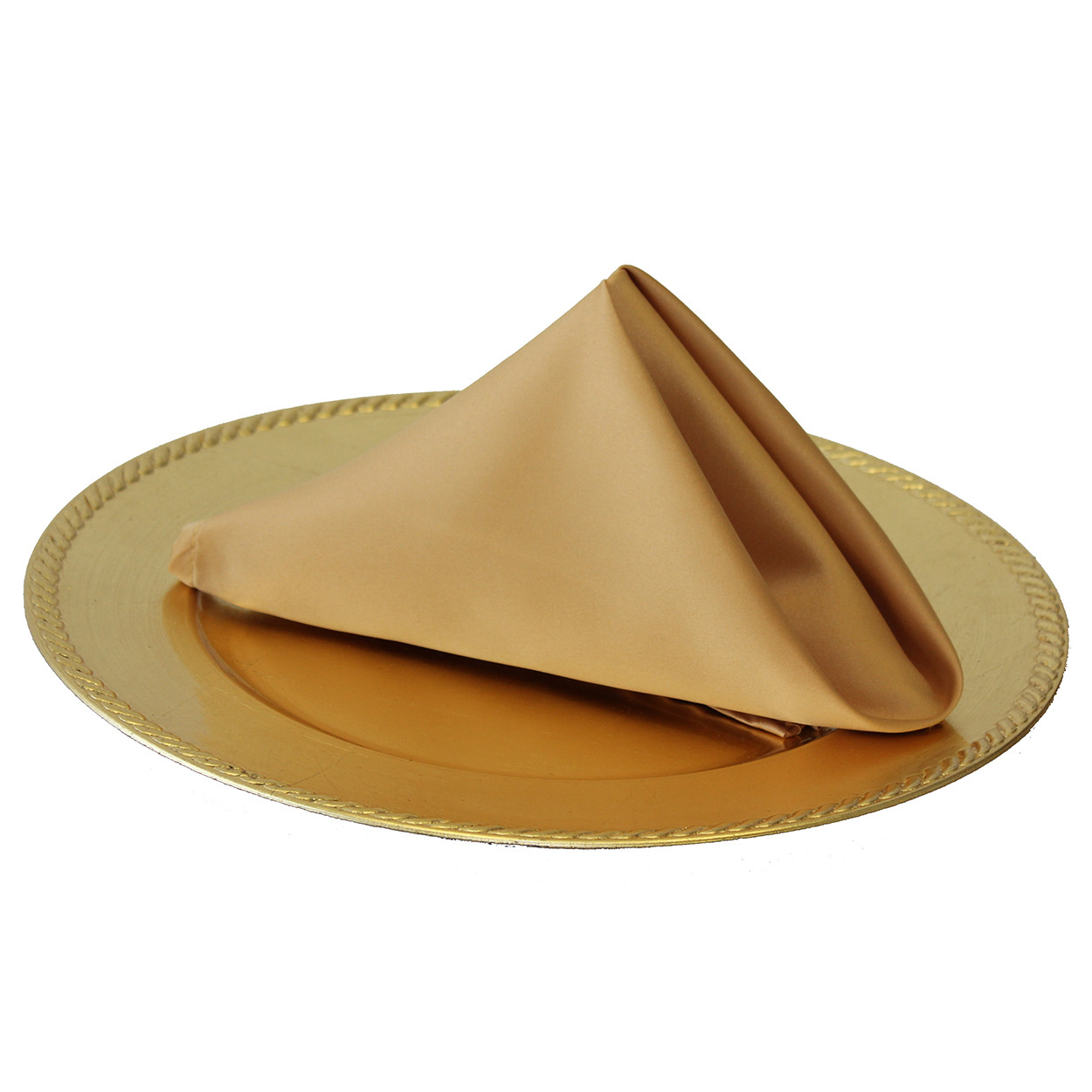 20 inch L'amour Satin Napkins Gold