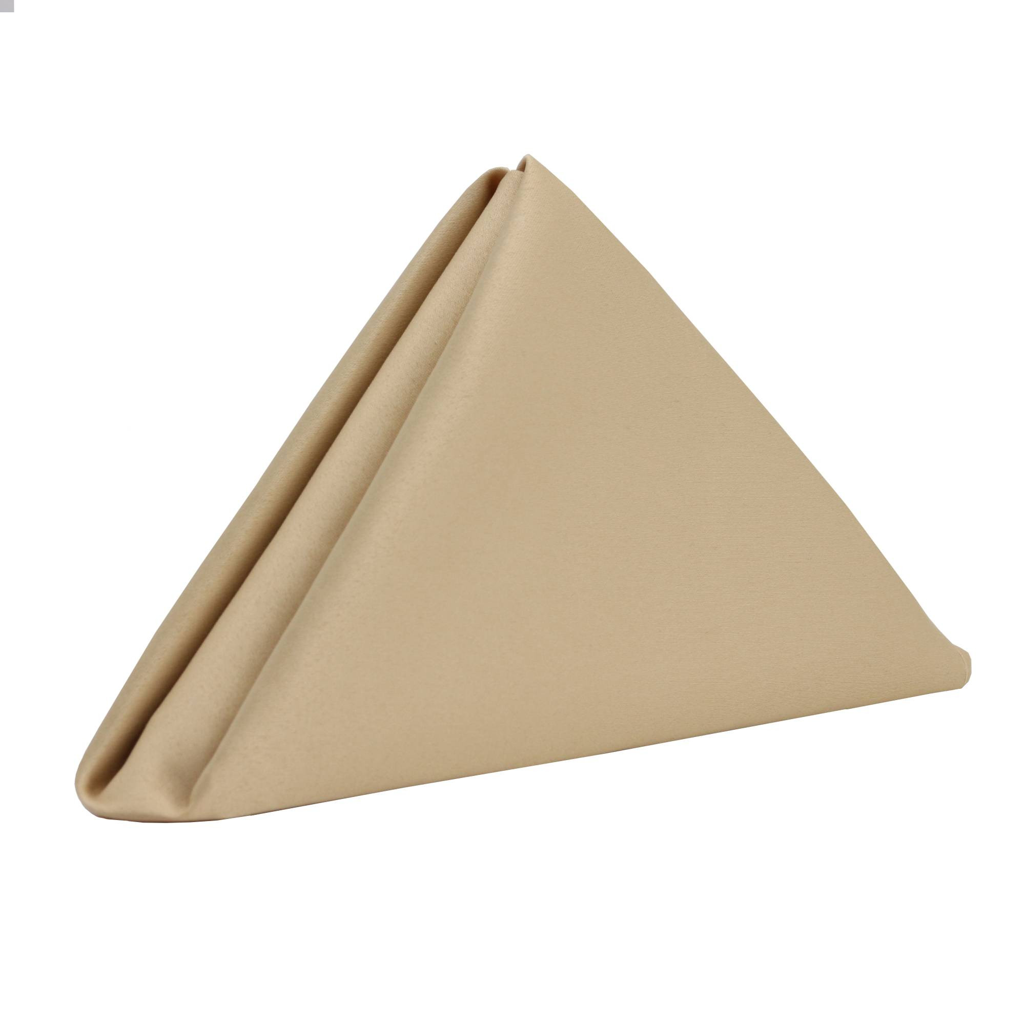 20 Inch L'amour Satin Napkins Champagne