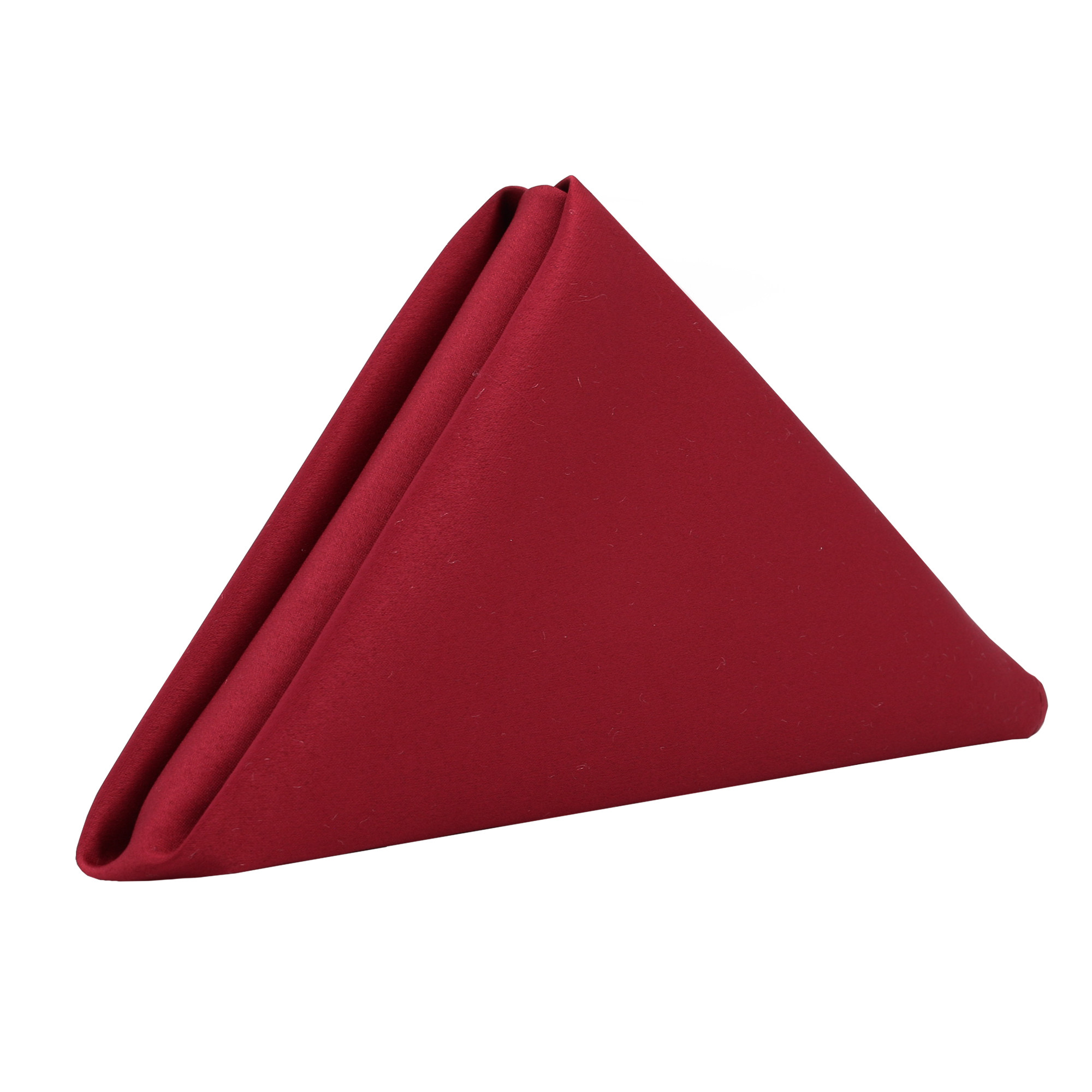 20 Inch L'amour Satin Napkins Dark Red