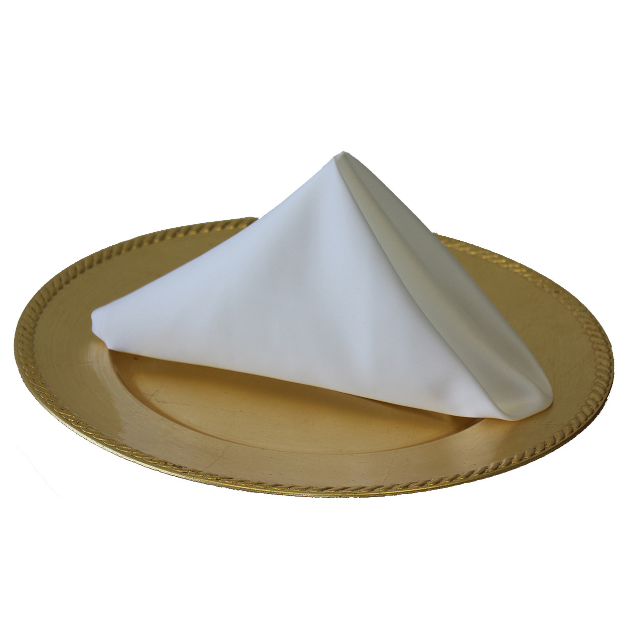 20 inch L'amour Satin Napkins White