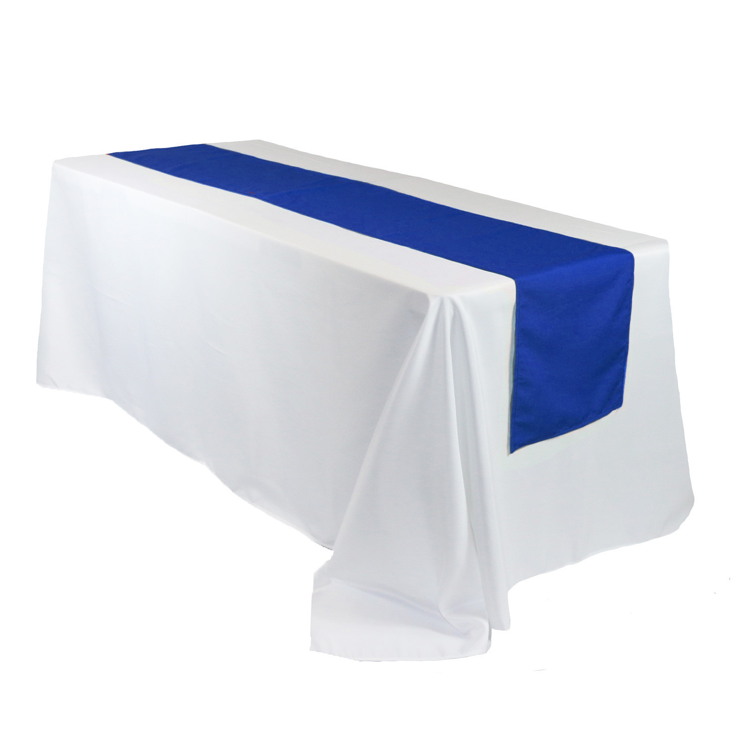 14 x 108 Inch Polyester Table Runner Royal Blue for rectangular tables