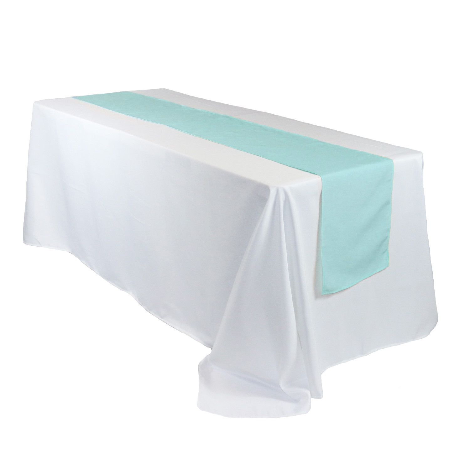 14 x 108 Inch Polyester Table Runner Tiffany on rectangular table