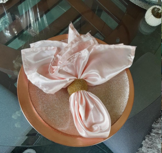 blush wedding napkins