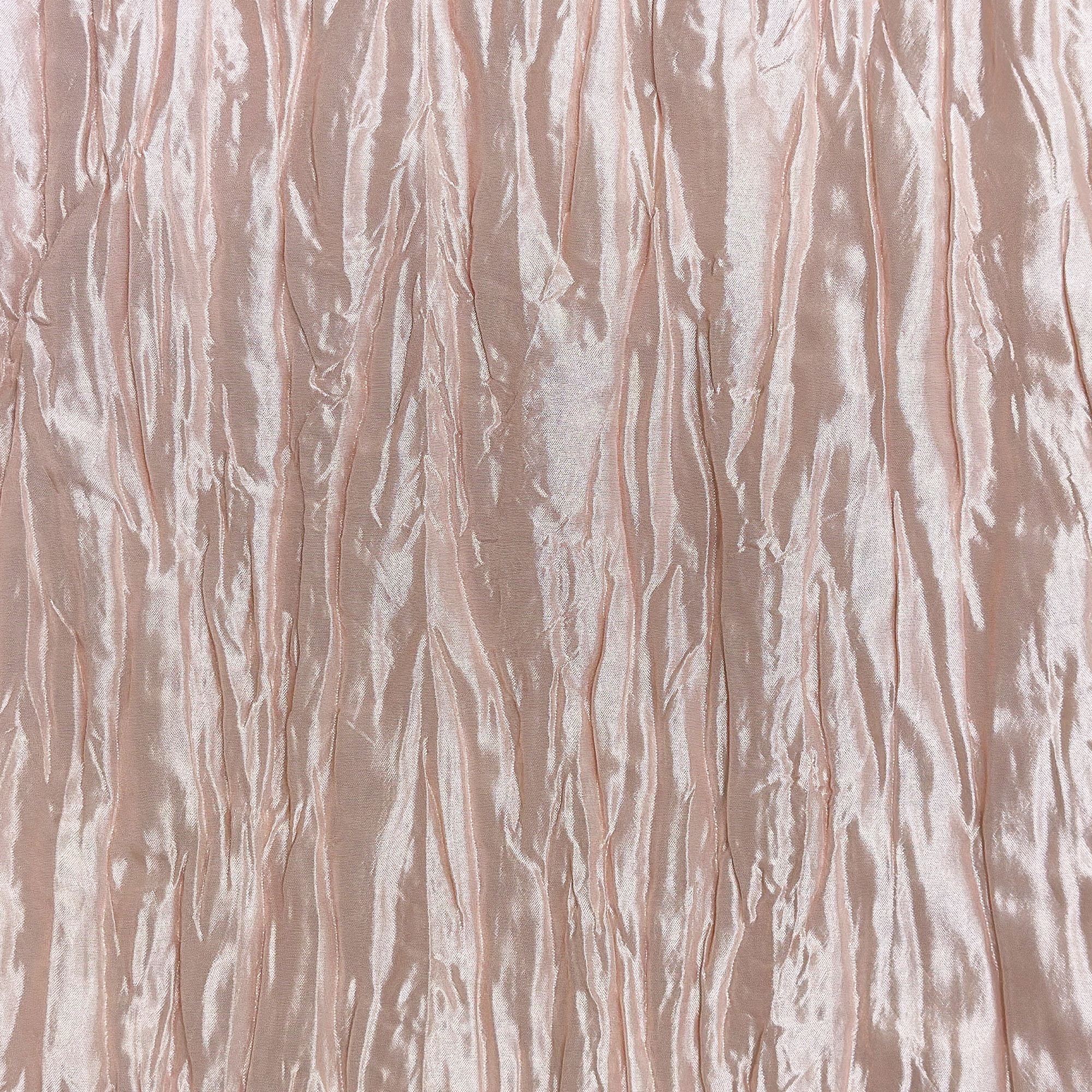 14 x 108 inch Crinkle Taffeta Table Runner Blush Zoom
