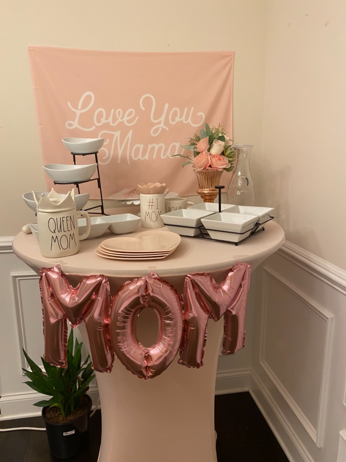 blush cocktail table covers