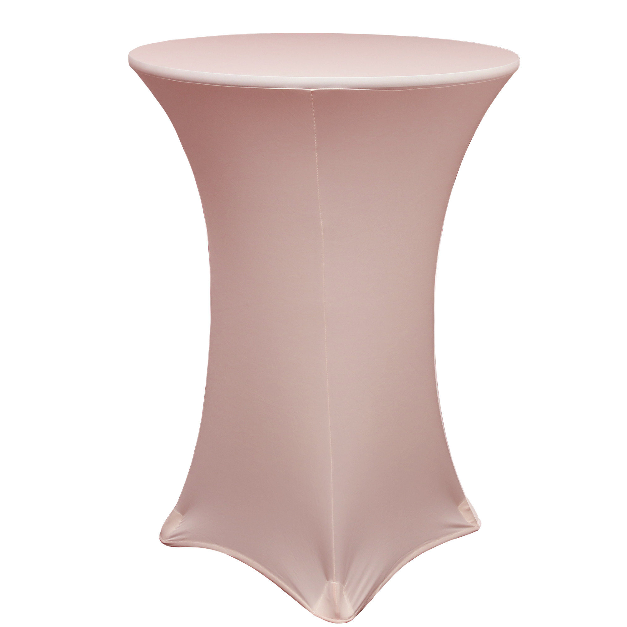 30 inch Highboy Cocktail Round Stretch Spandex Table Covers Blush