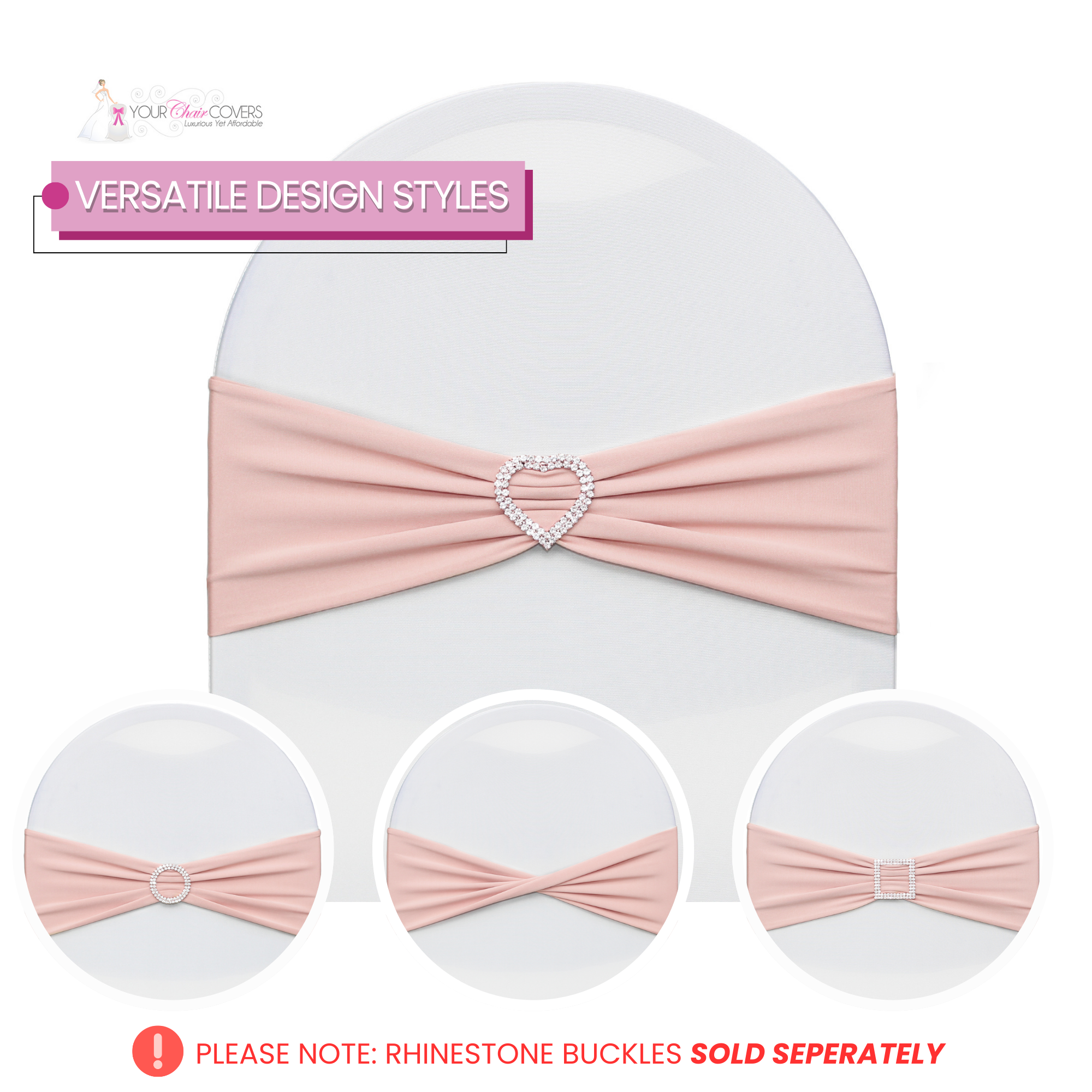 blush spandex chair band design styles