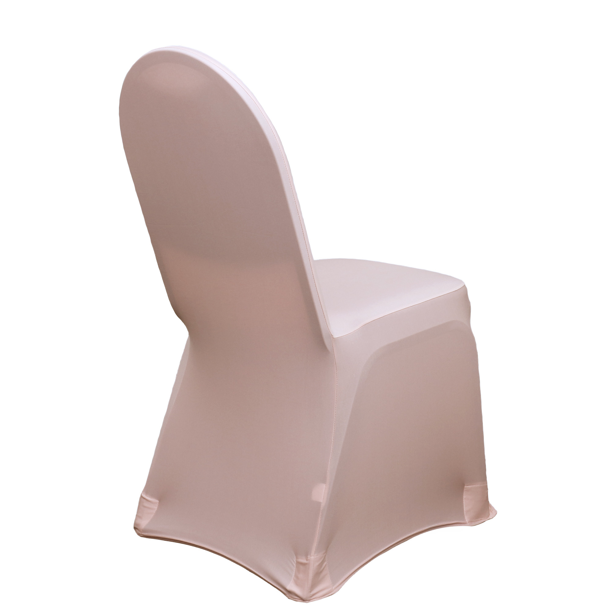 Spandex Chair Covers Blush For Weddings side