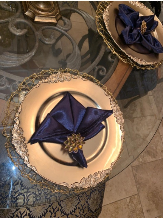 navy blue napkins