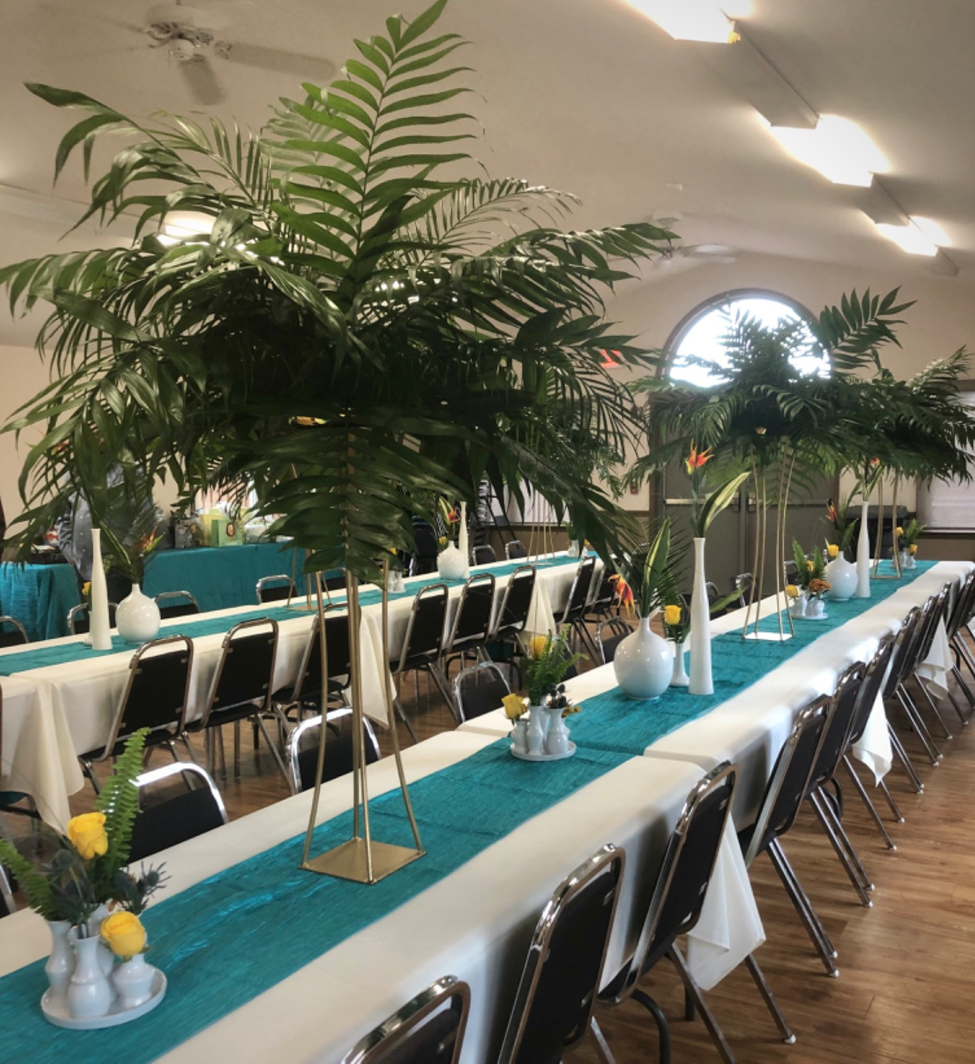 crinkle taffeta runners teal 