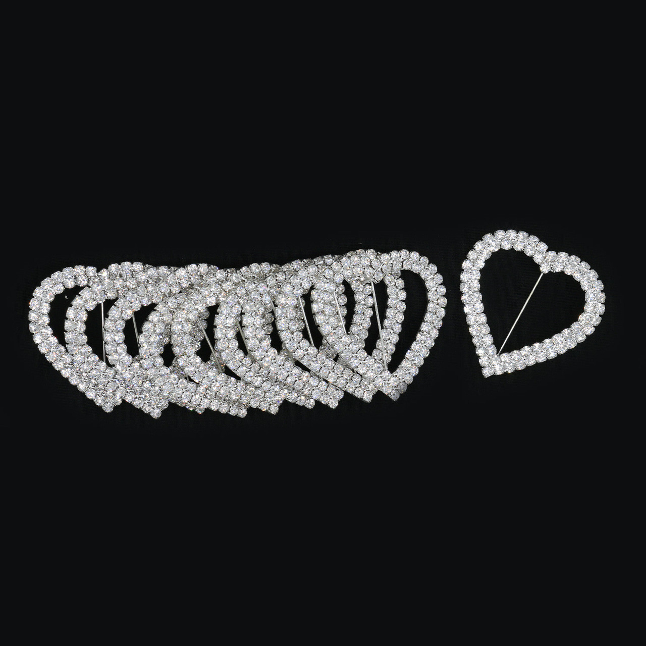 Bulk View Heart Silver
