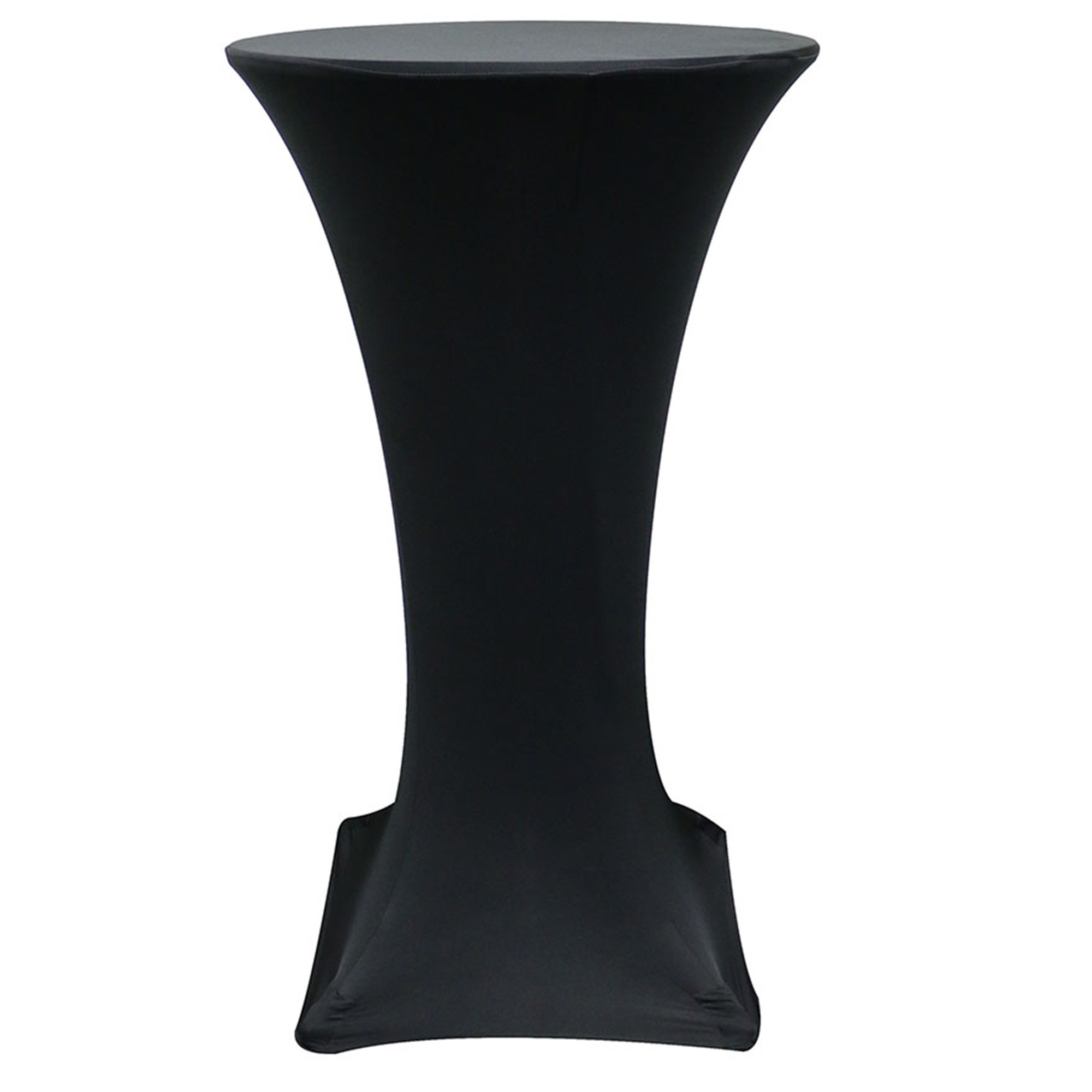 30 inch spandex tablecloths for highboy or cocktail tables Black