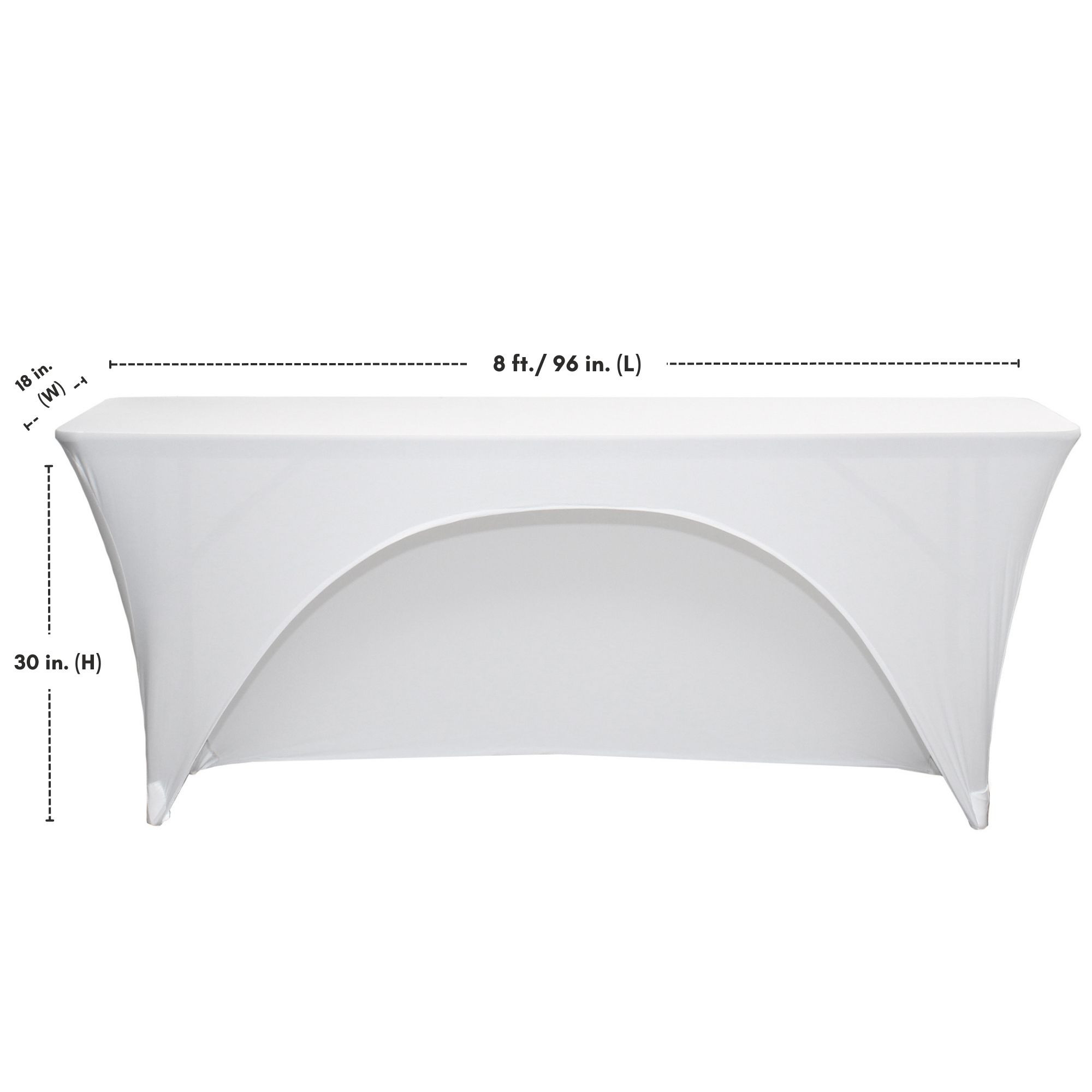 Classroom style 8 ft. table covers