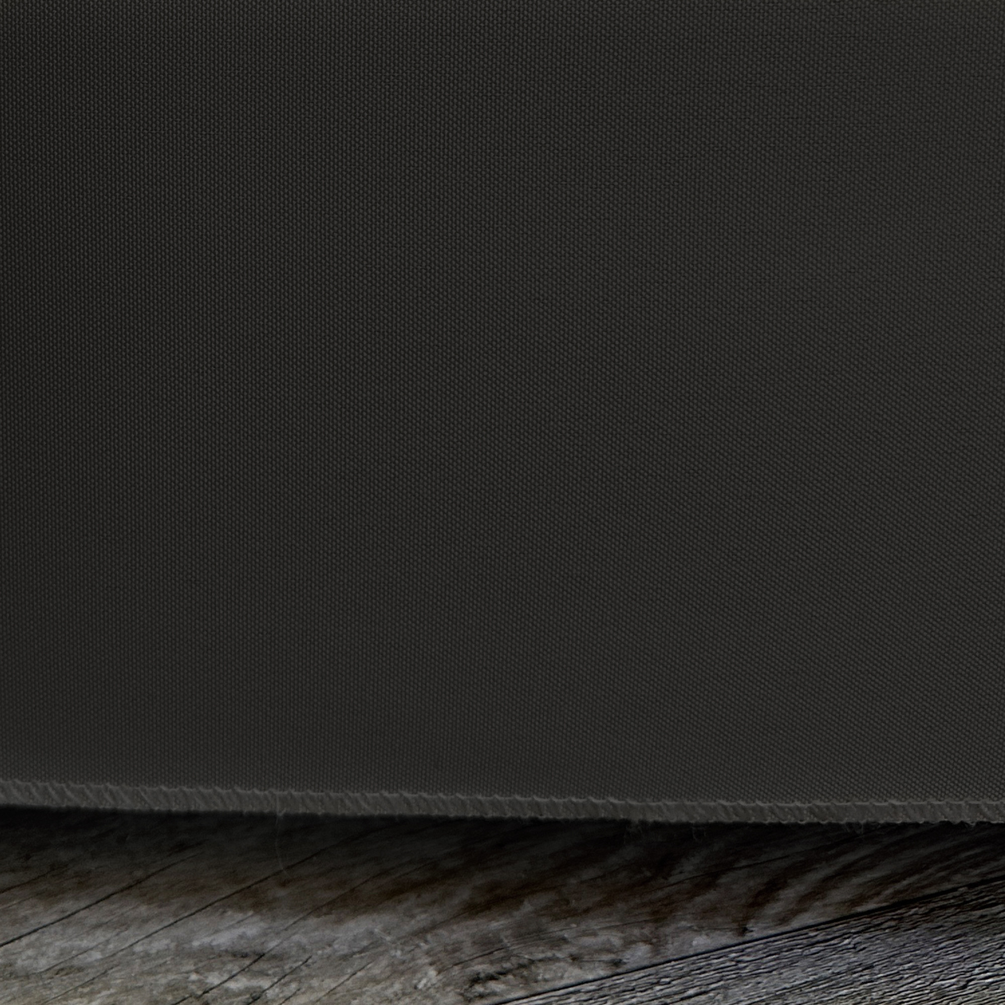 6 ft Fitted Rectangular Polyester Tablecloths Black hem