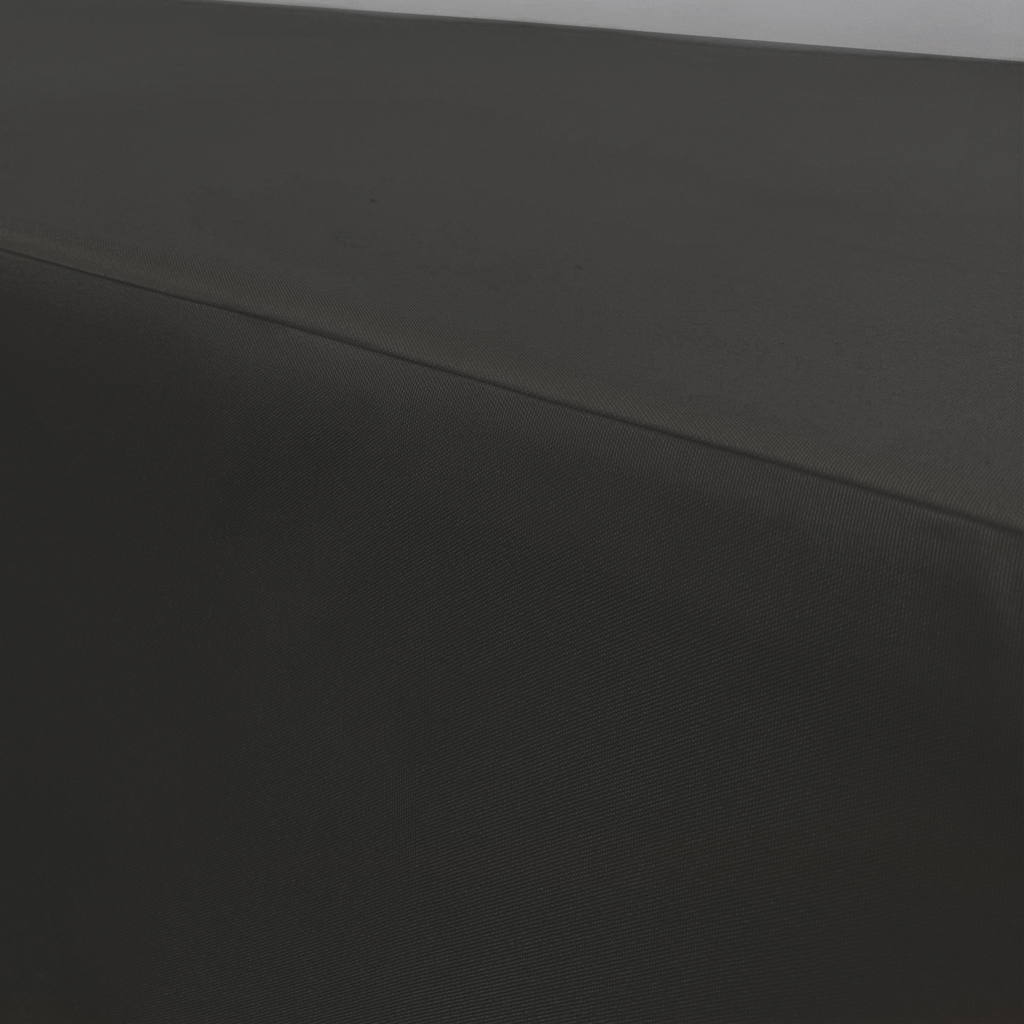 8 ft. Fitted Polyester Tablecloth Rectangular Black seam