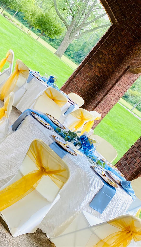 ivory wedding tablelcoths 