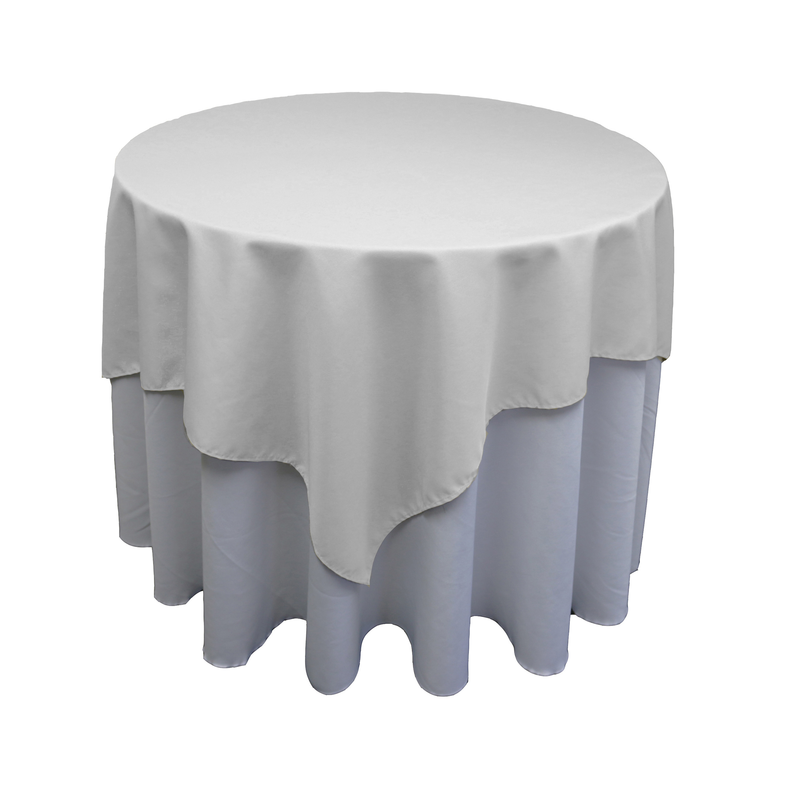 Square Polyester Tablecloth White