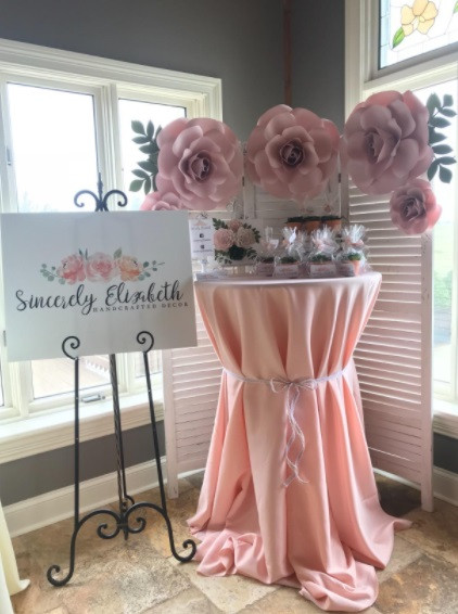 polyester blush tablecloths for cocktail tables