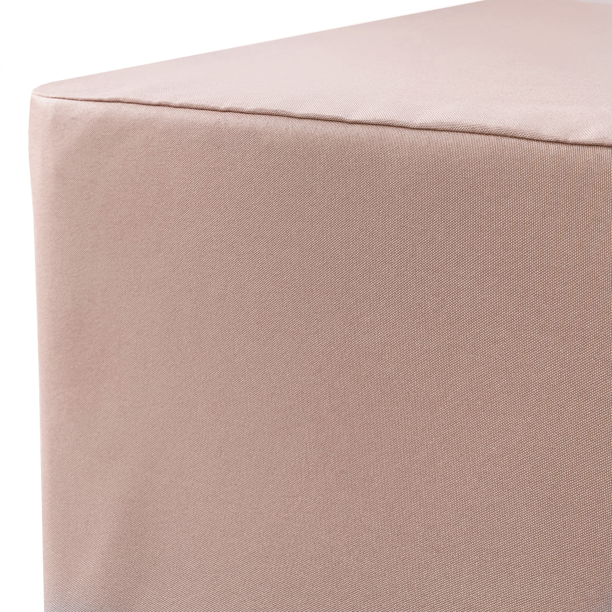 6 ft. Fitted Polyester Tablecloth Rectangular Blush corner