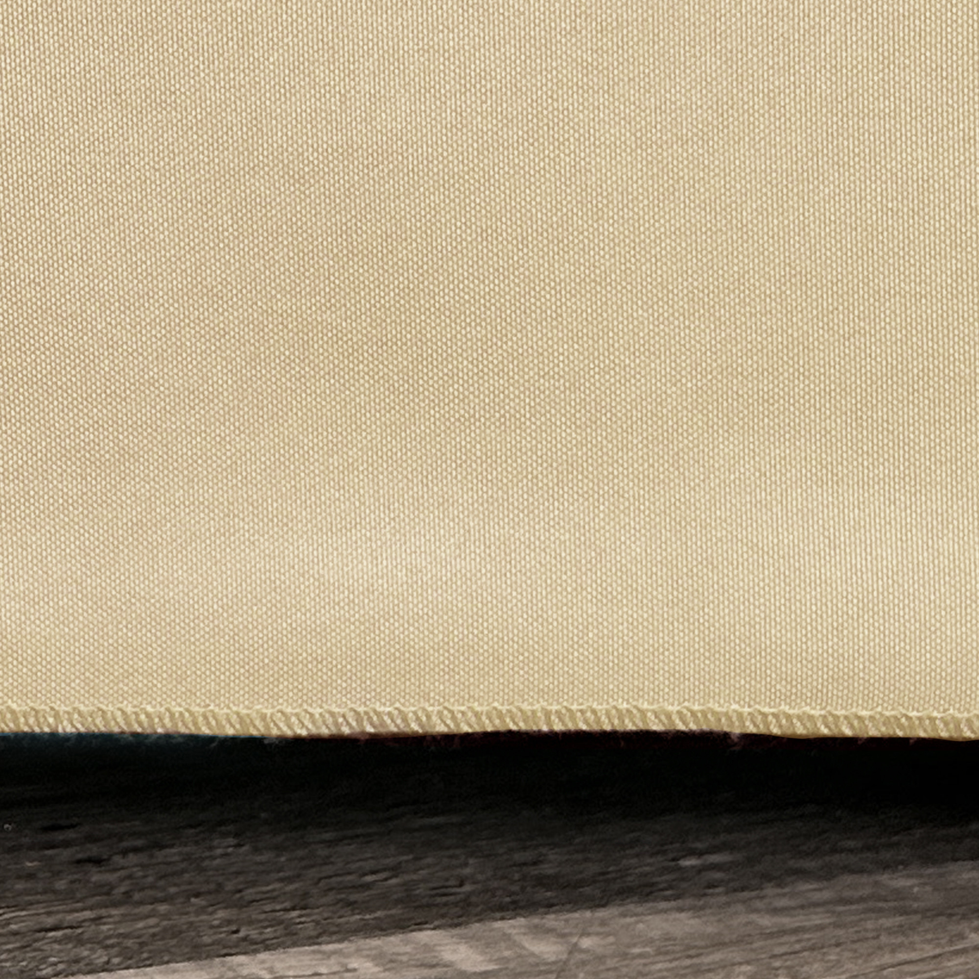 6 ft. Fitted Polyester Tablecloth Rectangular Champagne corner hem