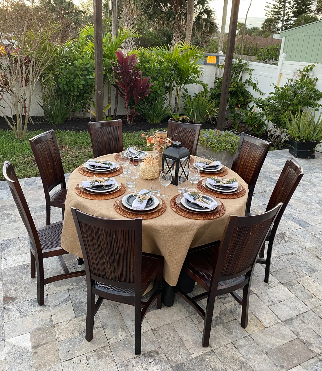 Jute Burlap Tablecloths - Rustic Look, Professional Quality