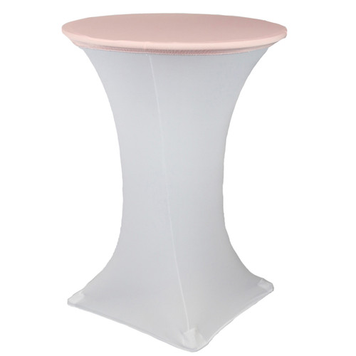 30" Stretch Spandex Table Topper/Cap Blush 30" Stretch Spandex Table Topper/Cap Blush